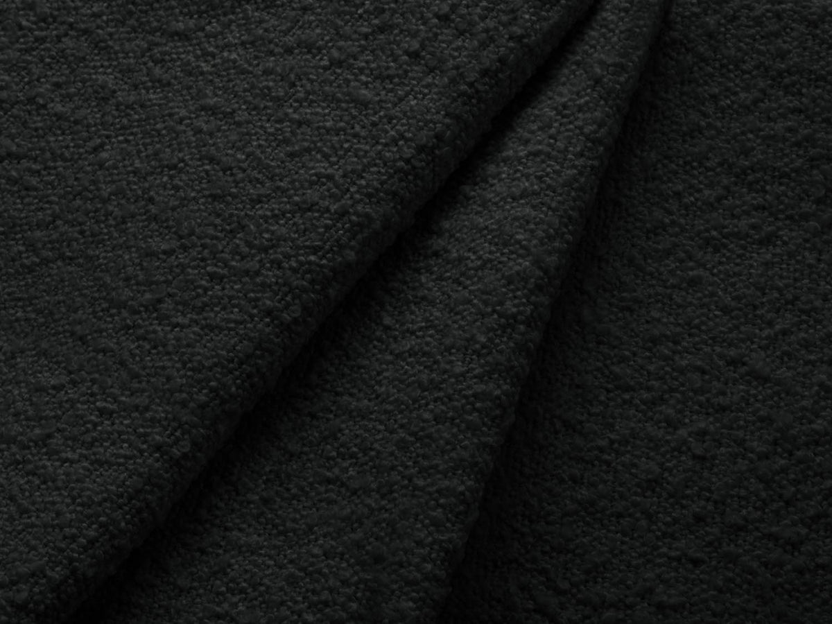 Jodie Boucle Ecksofa rechts mit Schlaffunktion und Stauraumbox 3 Sitzer in Black-Baloo präsentiert im Onlineshop von KAQTU Design AG. Bettsofa rechts ist von Micadoni