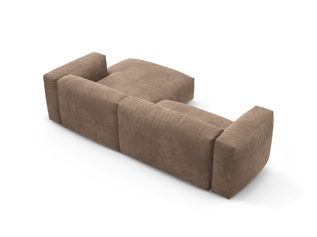 4-Sitzer Ecksofa rechts mit Schlaffunktion Martina in Dark Beige-Vogue präsentiert im Onlineshop von KAQTU Design AG. Bettsofa rechts ist von Micadoni