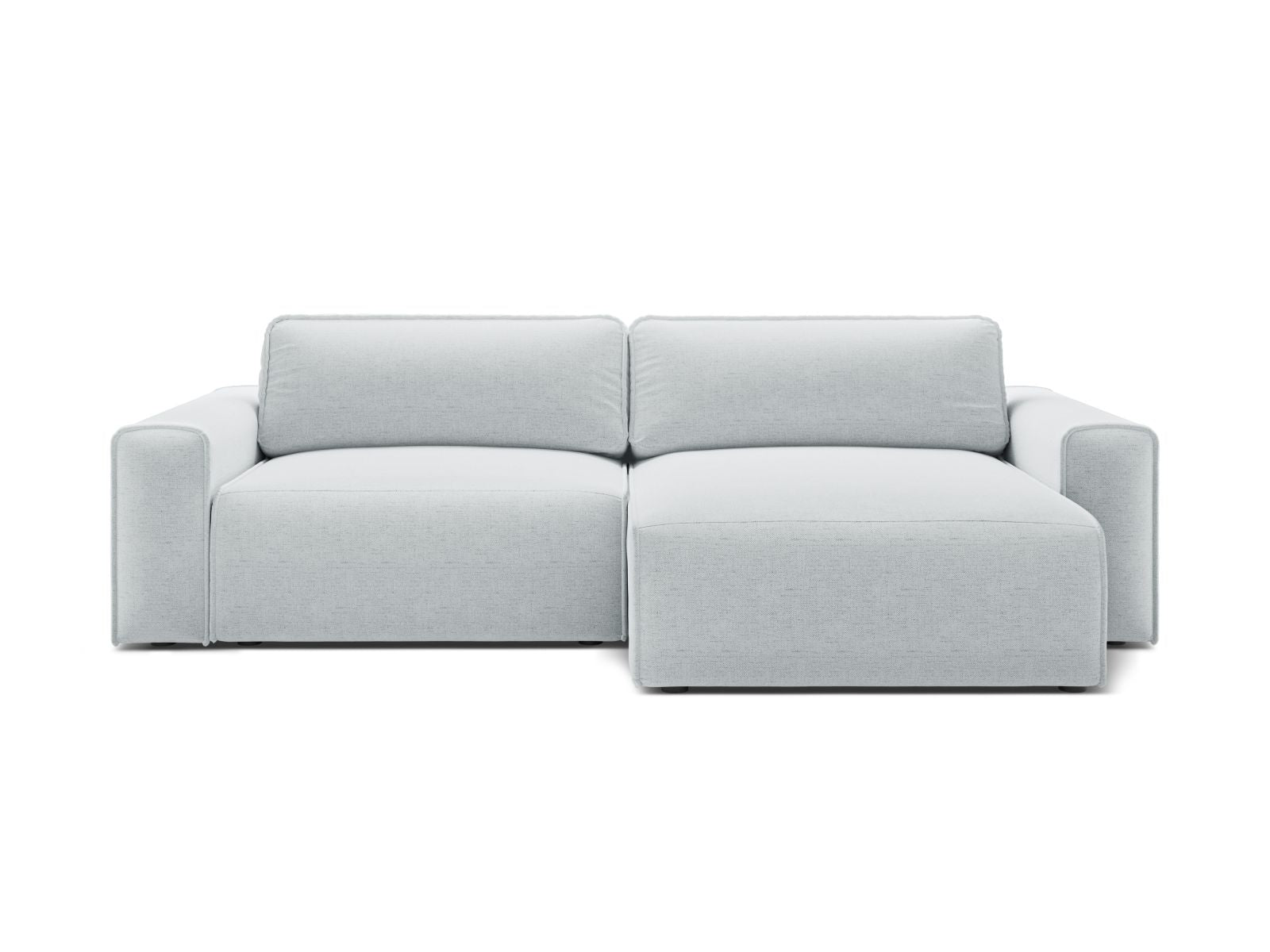 3-Sitzer Ecksofa rechts mit Schlaffunktion und Stauraum Victor in Light Grey-Moly präsentiert im Onlineshop von KAQTU Design AG. Bettsofa rechts ist von Micadoni