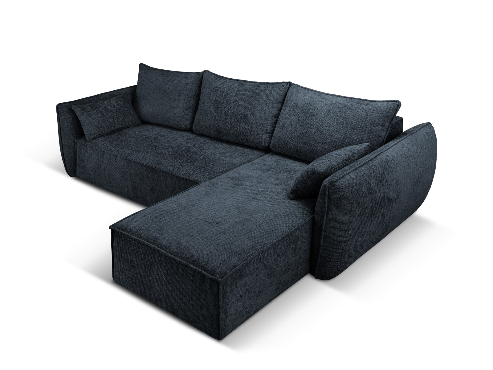 Erleben Sie das Kaelle Ecksofa rechts von Micadoni – ein elegantes 4-Sitzer Sofa mit praktischer Schlaffunktion und Stauraum für Ihr Zuhause.