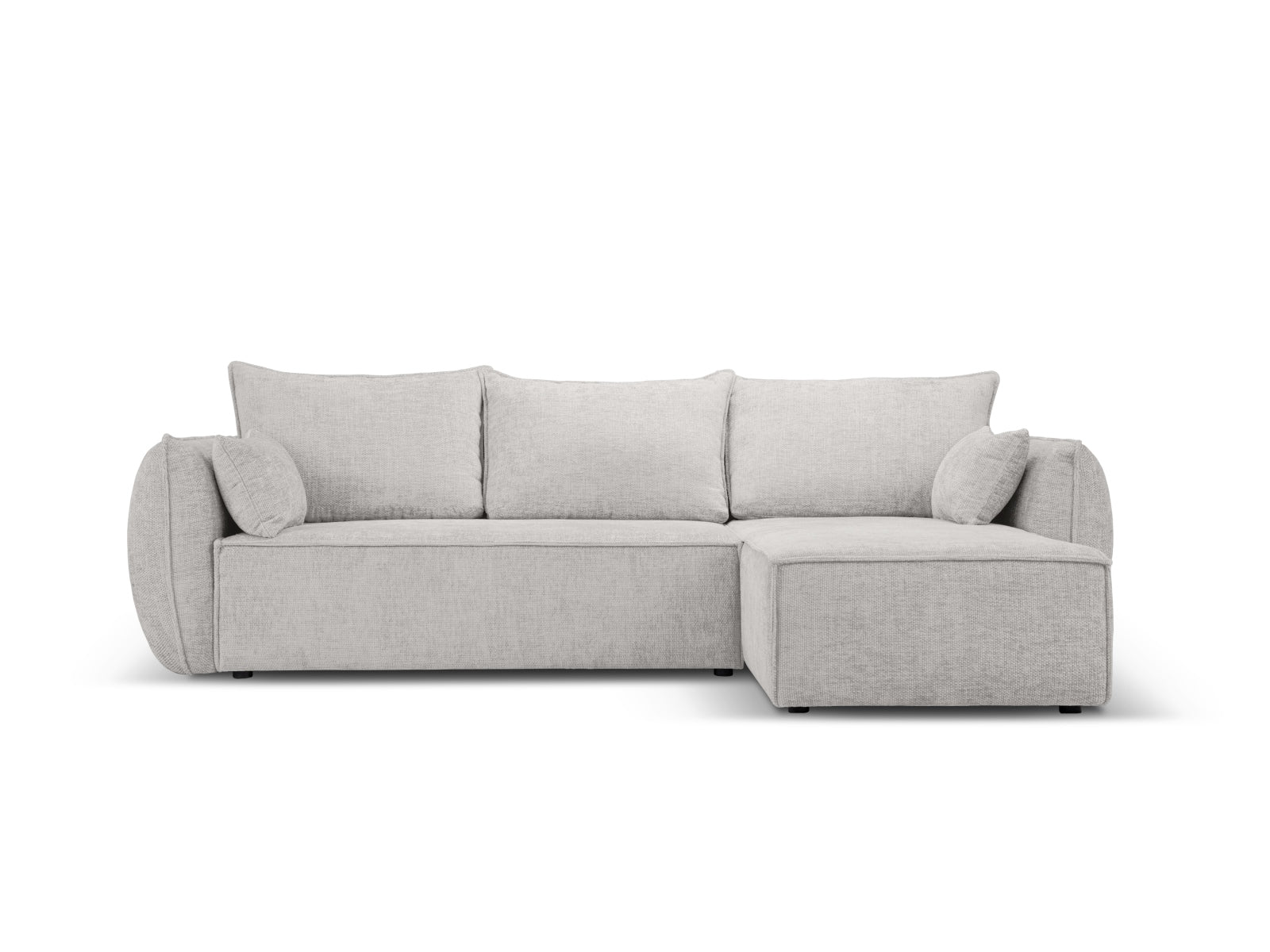 Kaelle Ecksofa rechts mit Schlaffunktion und Stauraumbox 4 Sitzer in Light Grey-Haga präsentiert im Onlineshop von KAQTU Design AG. Bettsofa rechts ist von Micadoni