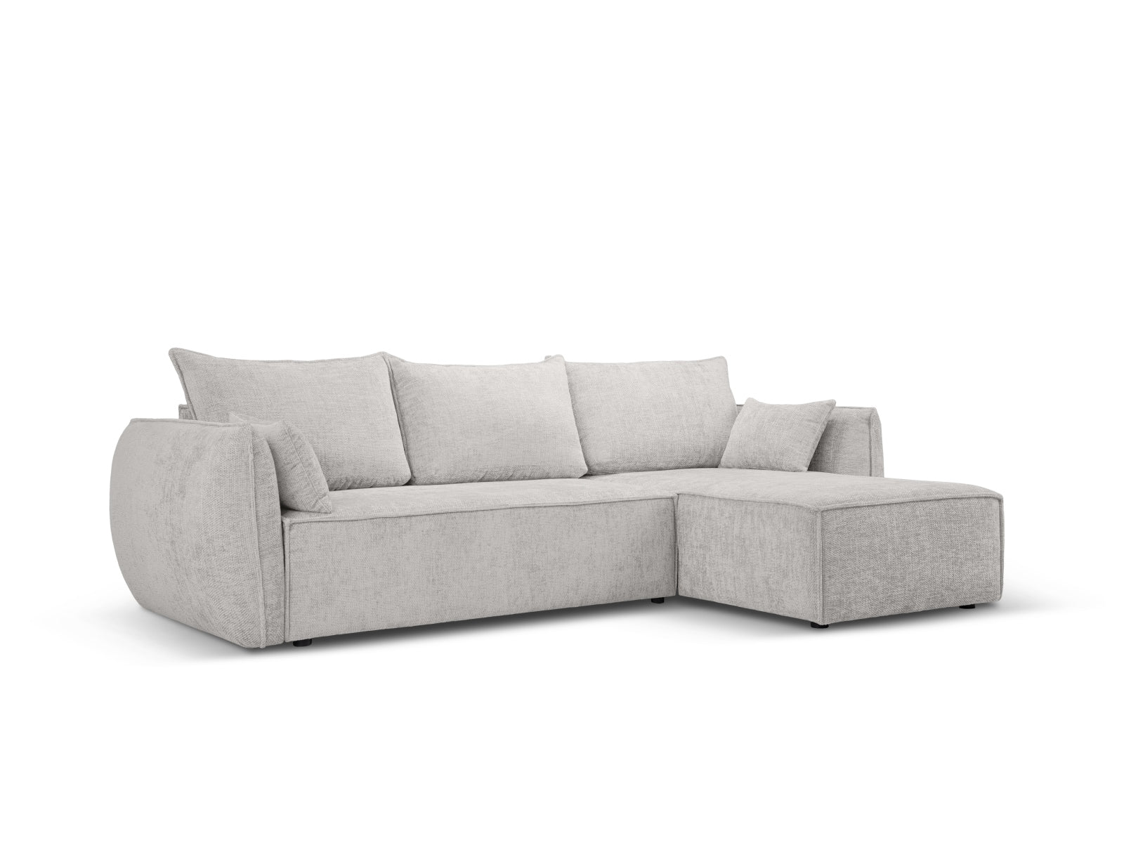 Entdecken Sie das Kaelle Ecksofa rechts von Micadoni – ein stilvolles 4-Sitzer Sofa mit Schlaffunktion und Stauraumbox für Ihr modernes Wohnzimmer.