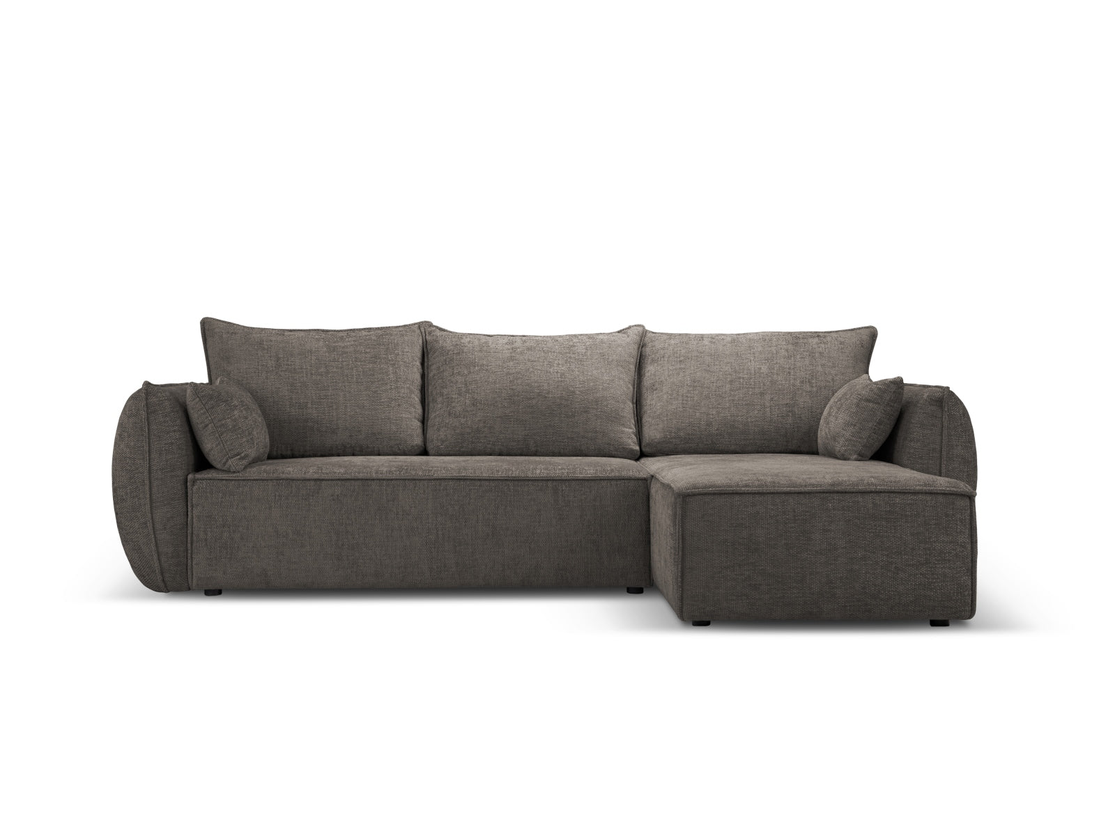 Kaelle Ecksofa rechts mit Schlaffunktion und Stauraumbox 4 Sitzer in Grey präsentiert im Onlineshop von KAQTU Design AG. Ecksofa rechts ist von Micadoni
