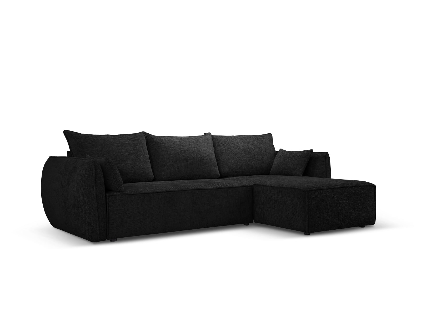 Entdecken Sie das Kaelle Ecksofa rechts von Micadoni – ein stilvolles 4-Sitzer Sofa mit Schlaffunktion und Stauraumbox für Ihr modernes Wohnzimmer.