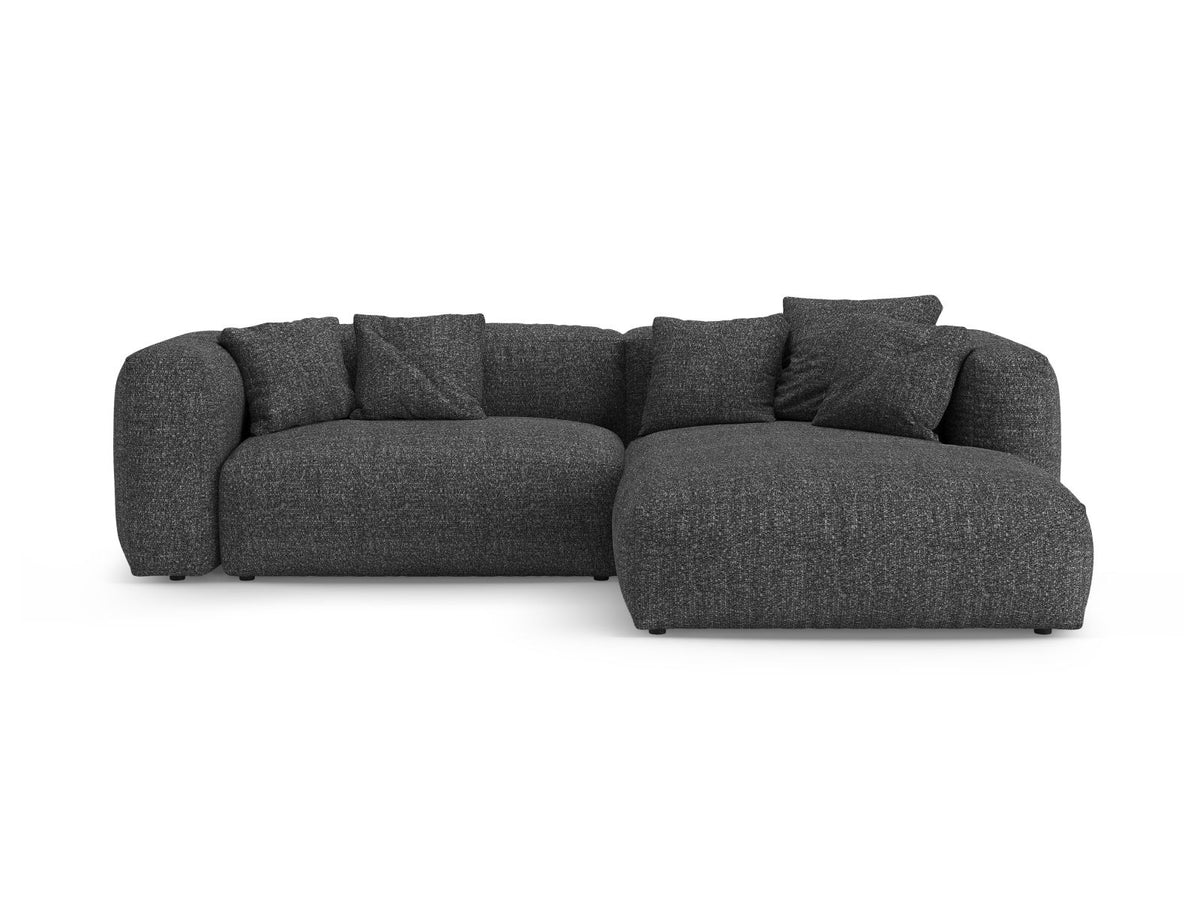 4-Sitzer Ecksofa Martina rechts mit Schlaffunktion und Stauraum in Anthracite-Monet präsentiert im Onlineshop von KAQTU Design AG. Bettsofa rechts ist von Micadoni