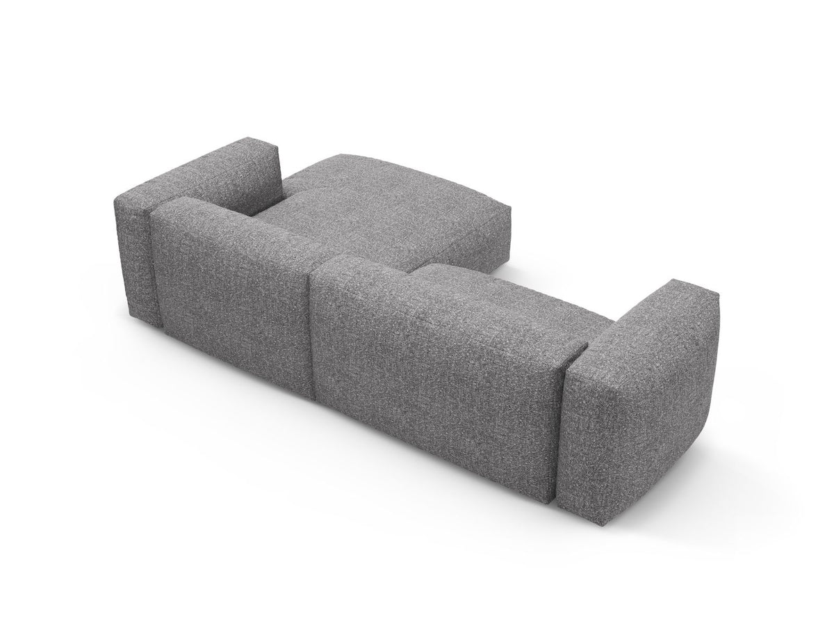 4-Sitzer Ecksofa Martina rechts mit Schlaffunktion und Stauraum in Graphite-Monet präsentiert im Onlineshop von KAQTU Design AG. Bettsofa rechts ist von Micadoni