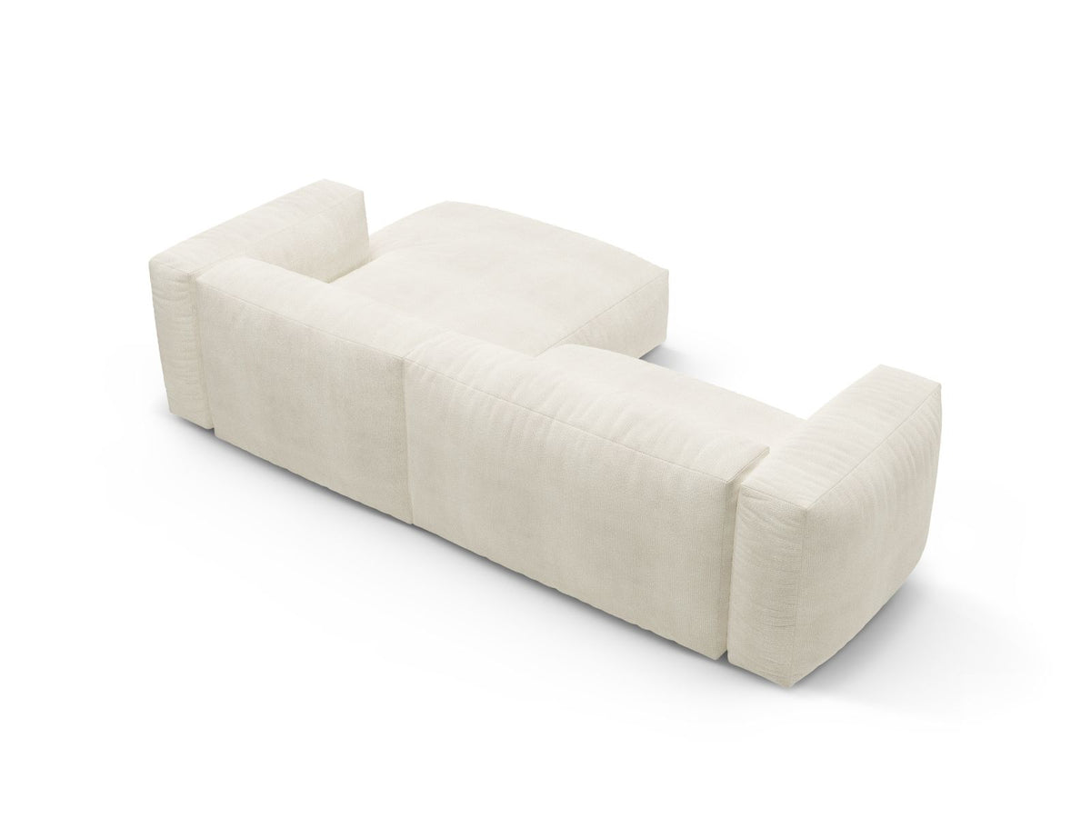 4-Sitzer Ecksofa Martina rechts mit Schlaffunktion und Stauraum in Ivory-Monet präsentiert im Onlineshop von KAQTU Design AG. Bettsofa rechts ist von Micadoni