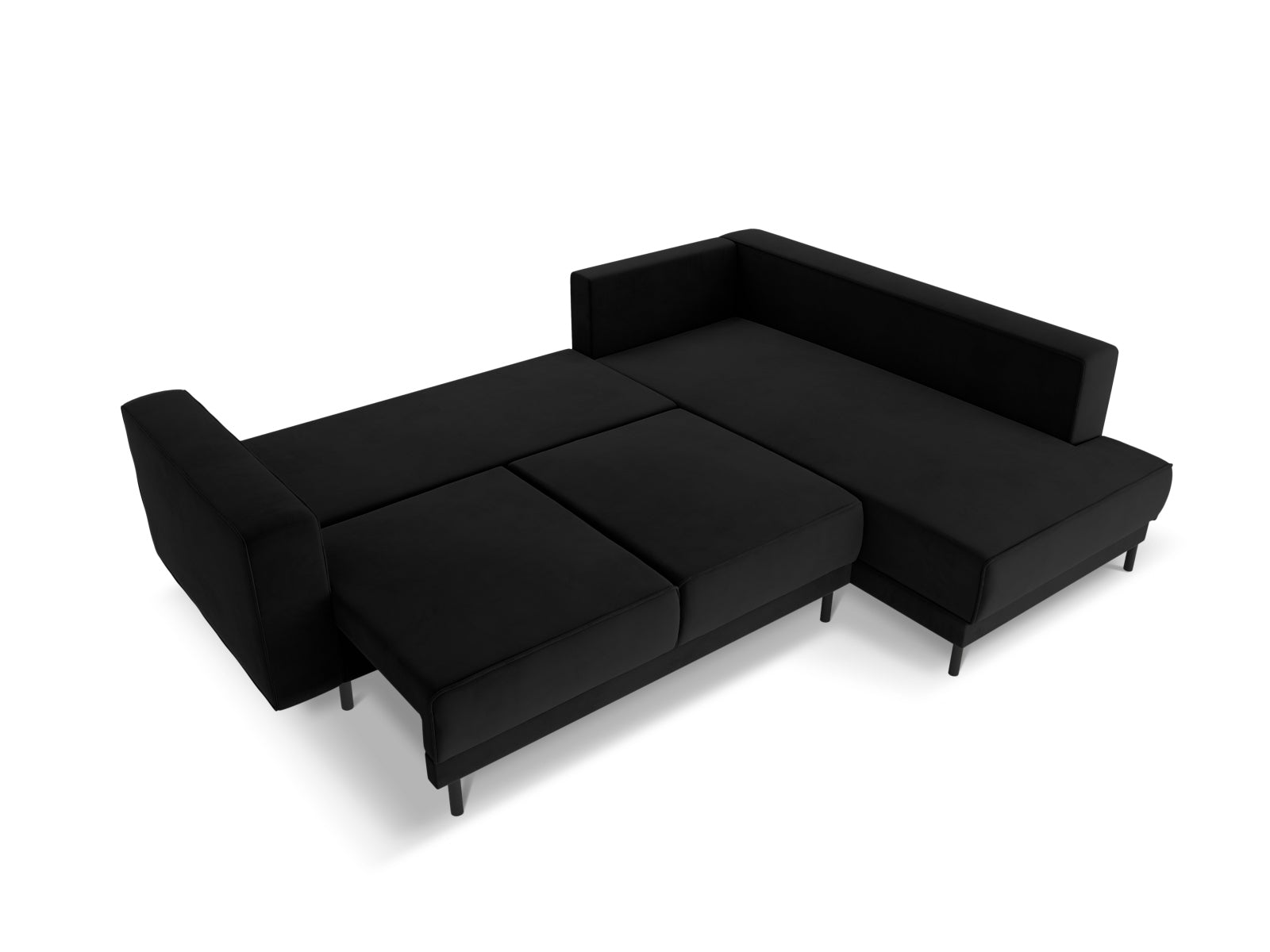 Erleben Sie das elegante Caro Velour Ecksofa von Micadoni – ein 5-Sitzer mit praktischer Schlaffunktion, perfekt für stilvolle Wohnräume und entspannte Nächte.