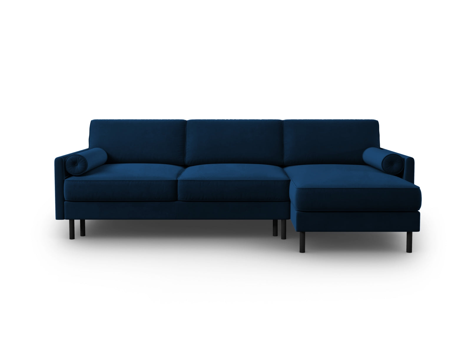 Scott Velour Ecksofa rechts mit Schlaffunktion und Stauraum 5 Sitzer in Royal Blue präsentiert im Onlineshop von KAQTU Design AG. Ecksofa rechts ist von Micadoni