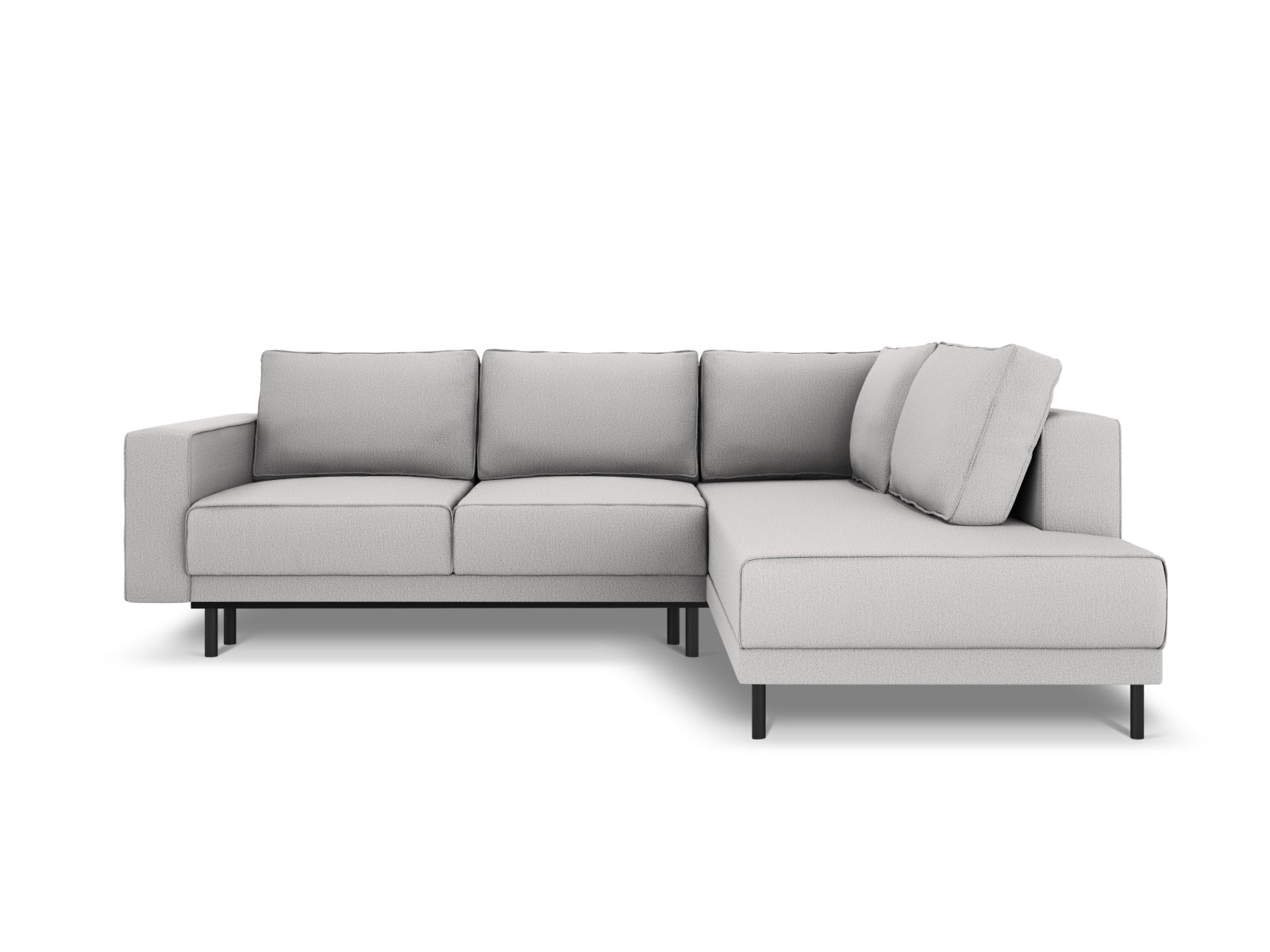Erleben Sie das elegante Caro Ecksofa von Micadoni – ein 5-Sitzer mit praktischer Schlaffunktion, perfekt für stilvolle Wohnräume und entspannte Nächte.