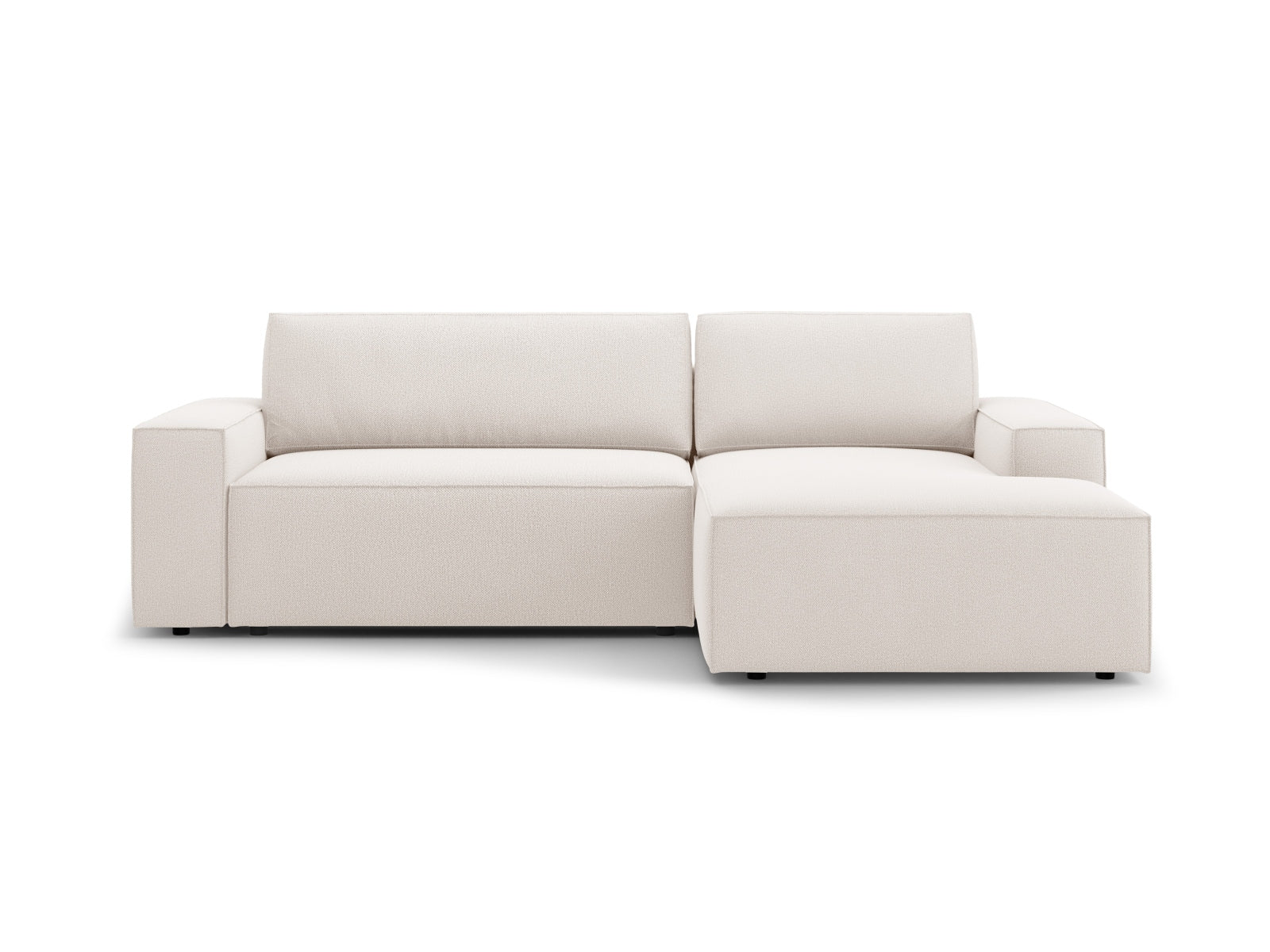 Jodie Ecksofa rechts mit Schlaffunktion und Stauraumbox 3 Sitzer in Light Beige präsentiert im Onlineshop von KAQTU Design AG. Ecksofa rechts ist von Micadoni