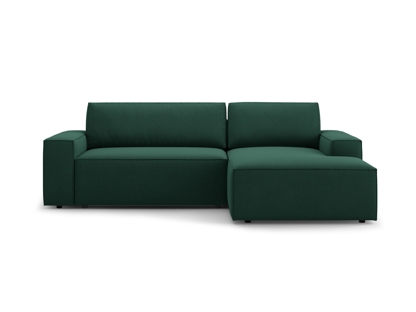 Jodie Ecksofa rechts mit Schlaffunktion und Stauraumbox 3 Sitzer in Green-Megan präsentiert im Onlineshop von KAQTU Design AG. Bettsofa rechts ist von Micadoni