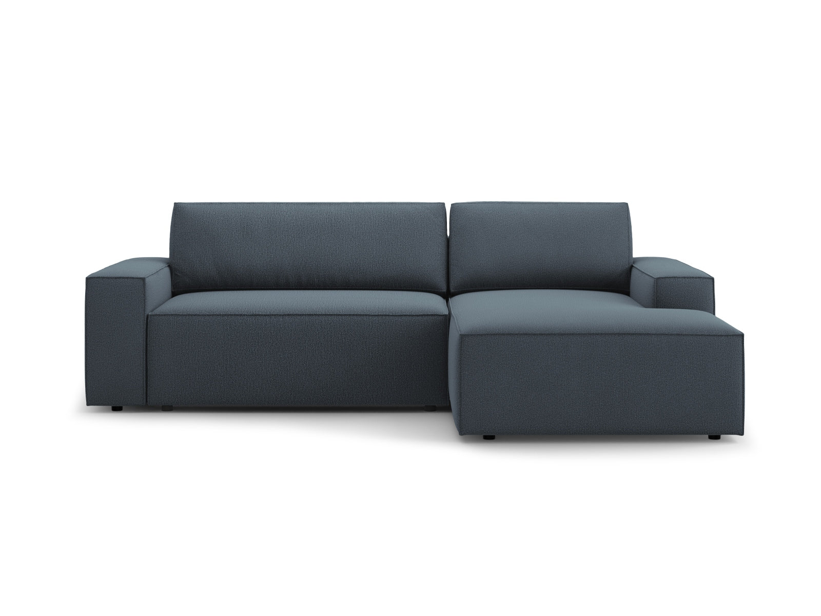Jodie Ecksofa rechts mit Schlaffunktion und Stauraumbox 3 Sitzer in Blue-Megan präsentiert im Onlineshop von KAQTU Design AG. Bettsofa rechts ist von Micadoni