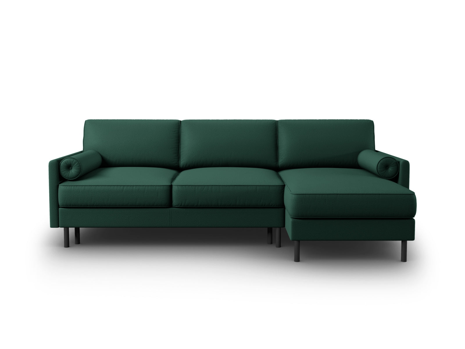 Scott Ecksofa rechts mit Schlaffunktion und Stauraum 5 Sitzer in Green-Megan präsentiert im Onlineshop von KAQTU Design AG. Bettsofa rechts ist von Micadoni