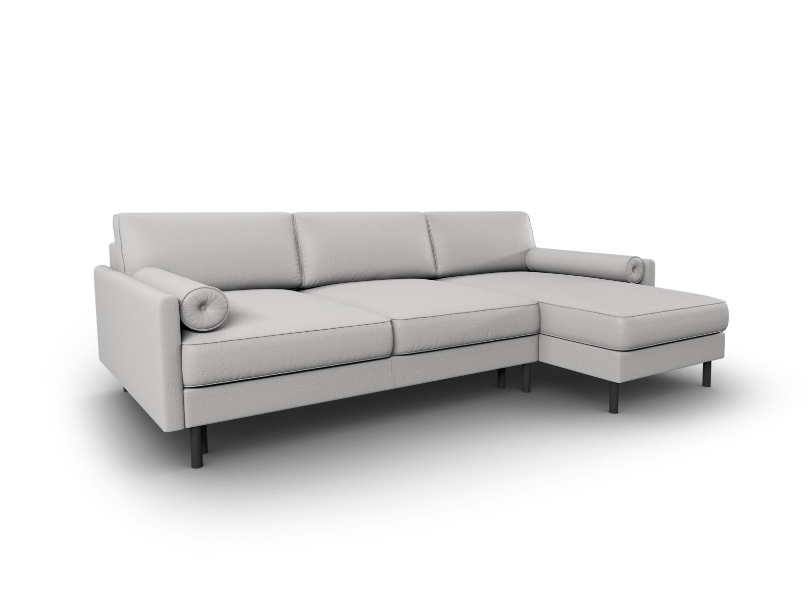 Erleben Sie das Scott Ecksofa rechts von Micadoni: stilvolles 5-Sitzer Sofa mit cleverer Schlaffunktion und viel Stauraum für Ihr Zuhause!