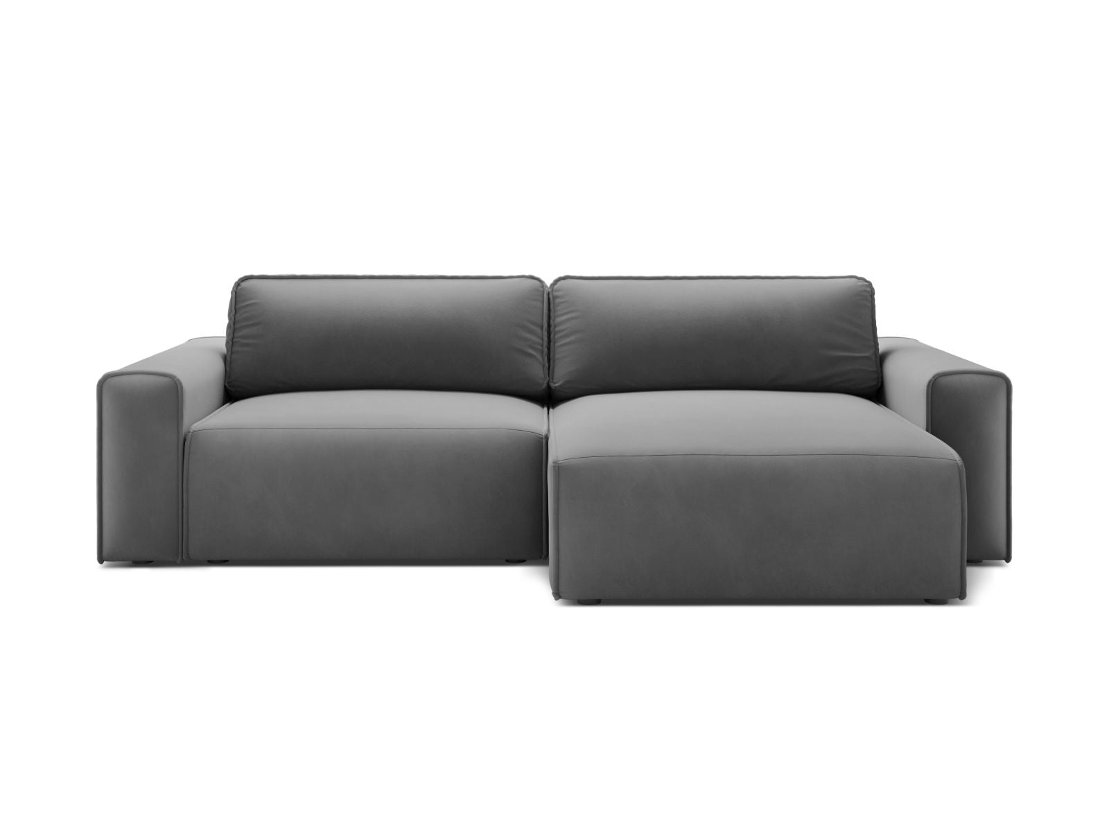 3-Sitzer Ecksofa Victor rechts mit Schlaffunktion und Stauraum in Grey-Paris präsentiert im Onlineshop von KAQTU Design AG. Bettsofa rechts ist von Micadoni