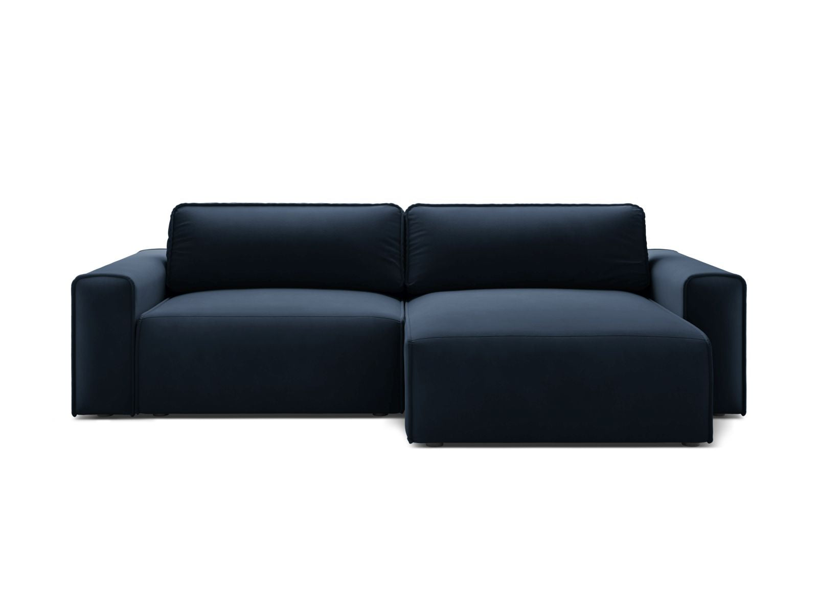 3-Sitzer Ecksofa Victor rechts mit Schlaffunktion und Stauraum in Dark Blue-Paris präsentiert im Onlineshop von KAQTU Design AG. Bettsofa rechts ist von Micadoni
