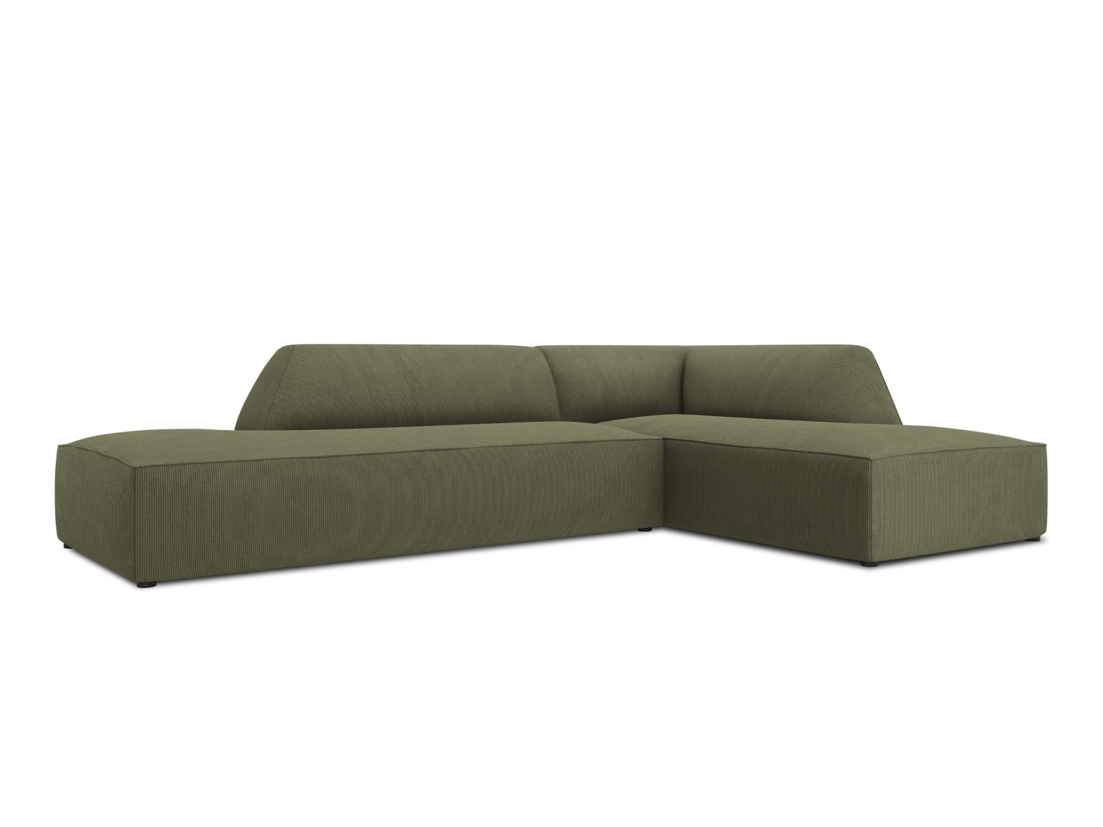 Elegantes Ruby Ecksofa mit offener rechter Seite, ideal für moderne Wohnkonzepte. Flexibles 4-Sitzer-Modul von Micadoni.
