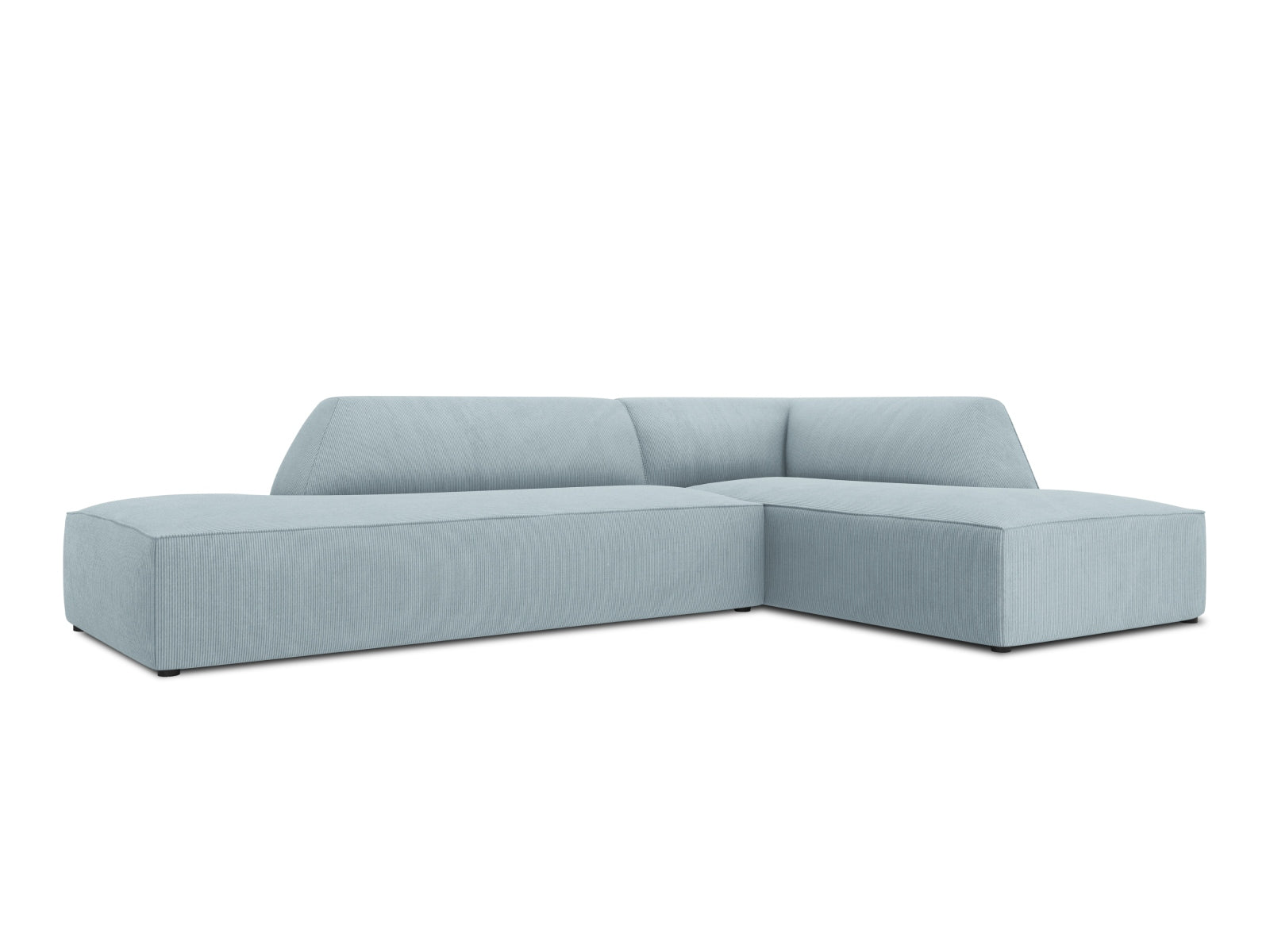 Elegantes Ruby Ecksofa in modernem Design, modulare 4-Sitzer Variante mit offener rechter Seite, ideal für stilvolle Wohnräume.