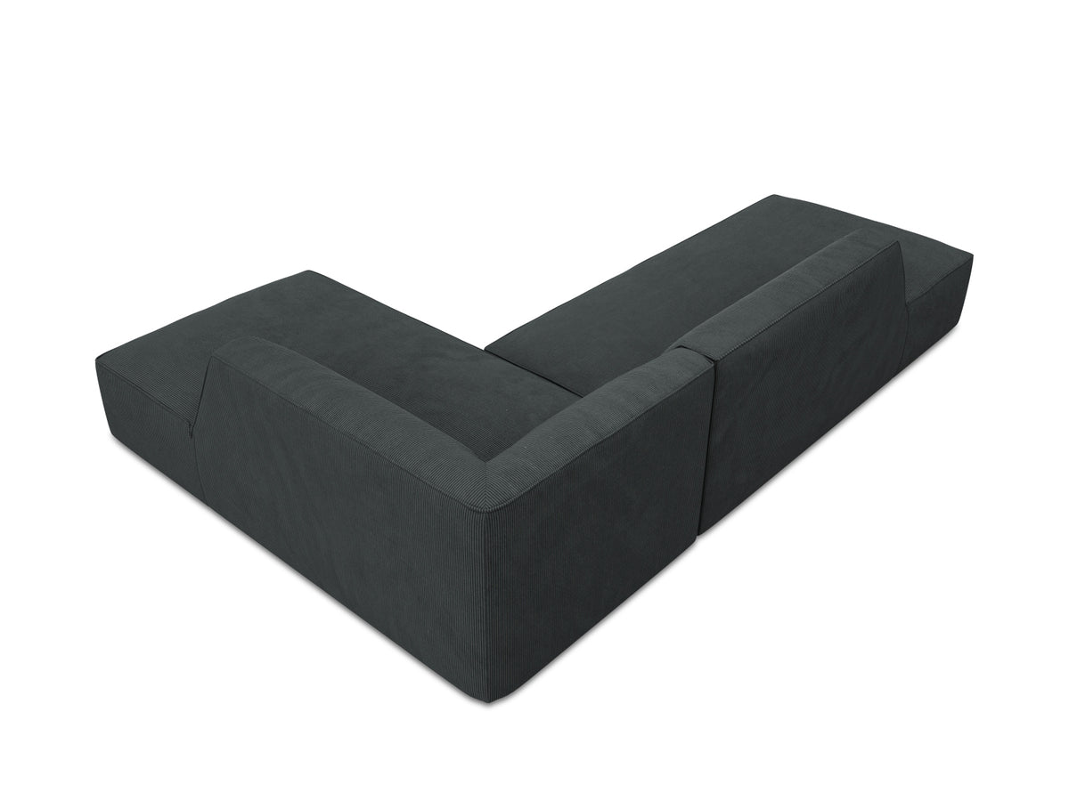 Ruby Modulares Ecksofa Open end rechts 4 Sitzer in Black-Scala präsentiert im Onlineshop von KAQTU Design AG. L-Sofa rechts ist von Micadoni