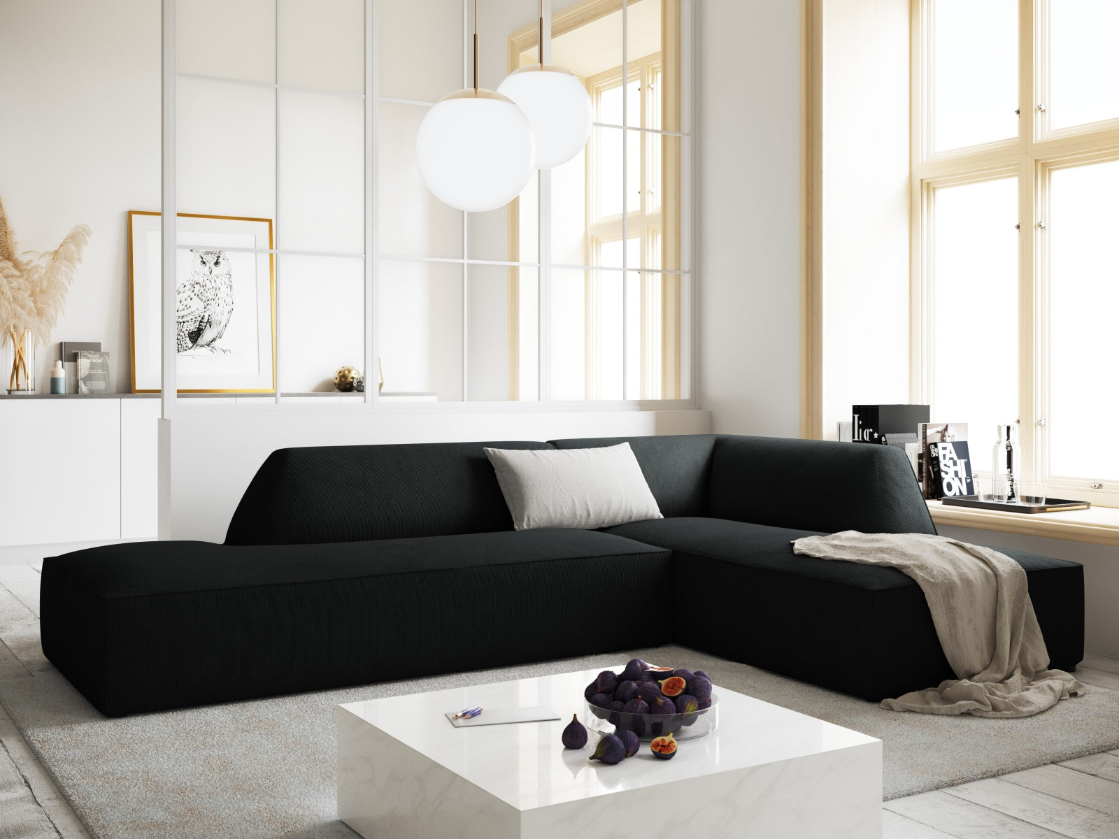 Entdecken Sie das Ruby Ecksofa rechts 4 Sitzer von Micadoni – stilvoll, modular und komfortabel für Ihr modernes Wohnzimmer.