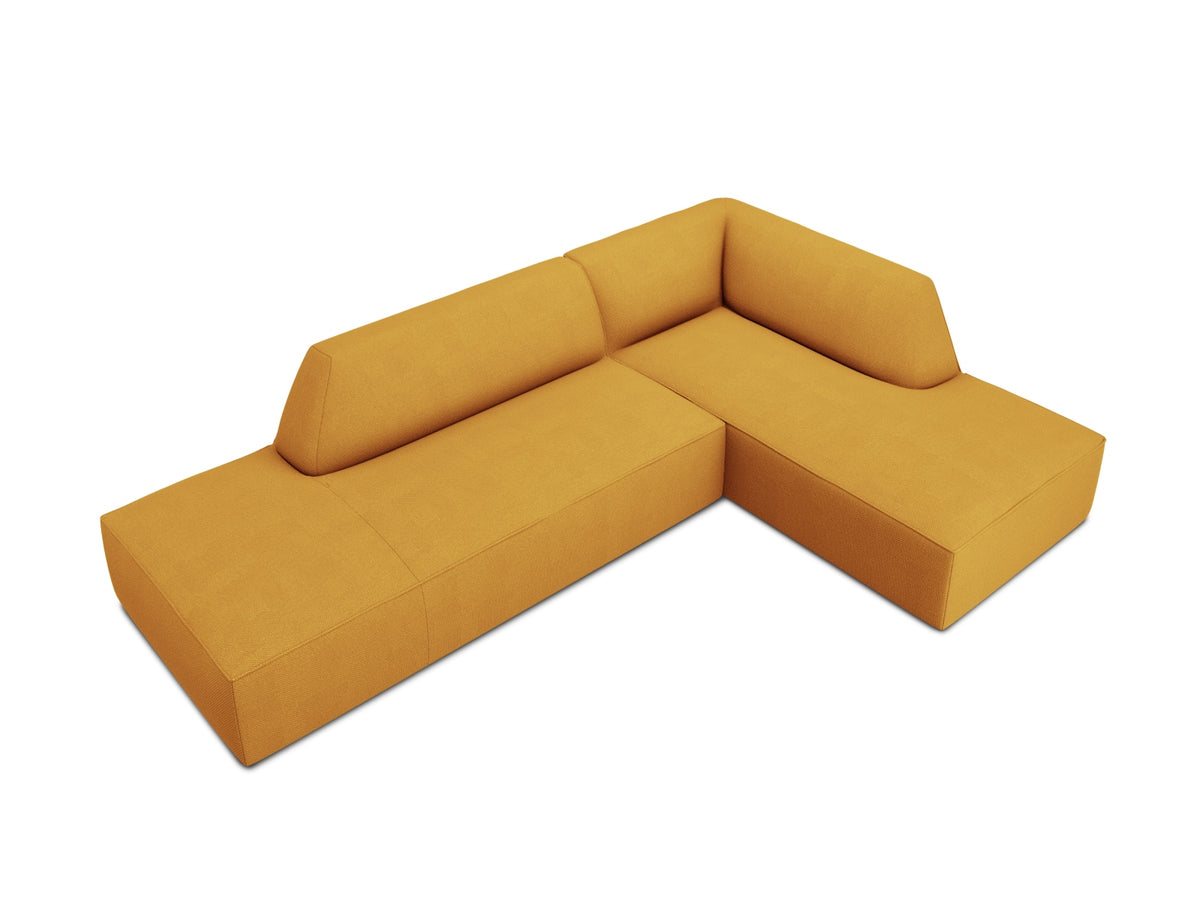 Ruby Modulares Ecksofa Open end rechts 4 Sitzer in Yellow-Ottawa präsentiert im Onlineshop von KAQTU Design AG. L-Sofa rechts ist von Micadoni