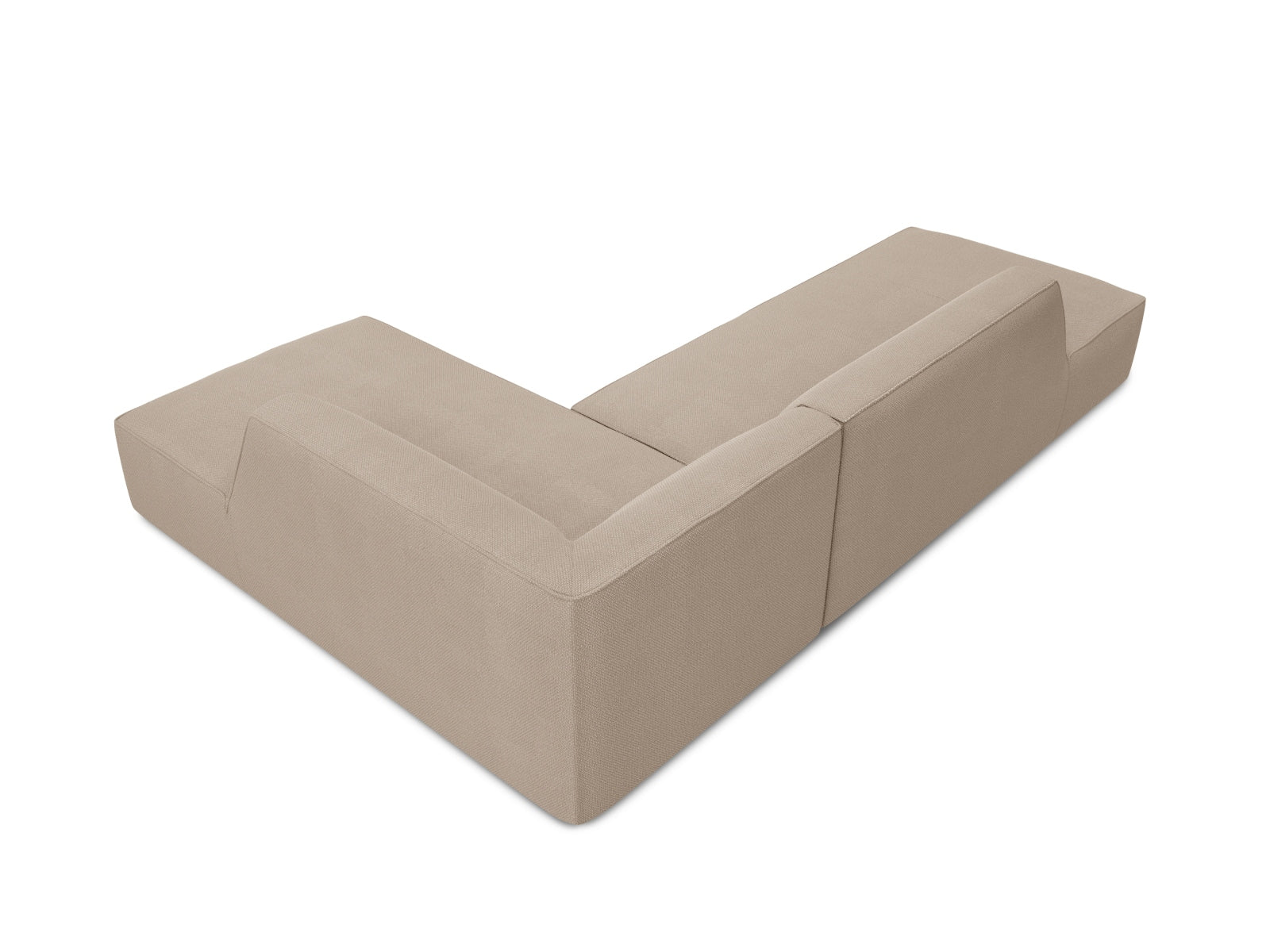 Entdecken Sie das Ruby Ecksofa rechts 4 Sitzer von Micadoni – ein stilvolles, modulares Möbelstück, das Komfort und Flexibilität für Ihr Wohnzimmer bietet.