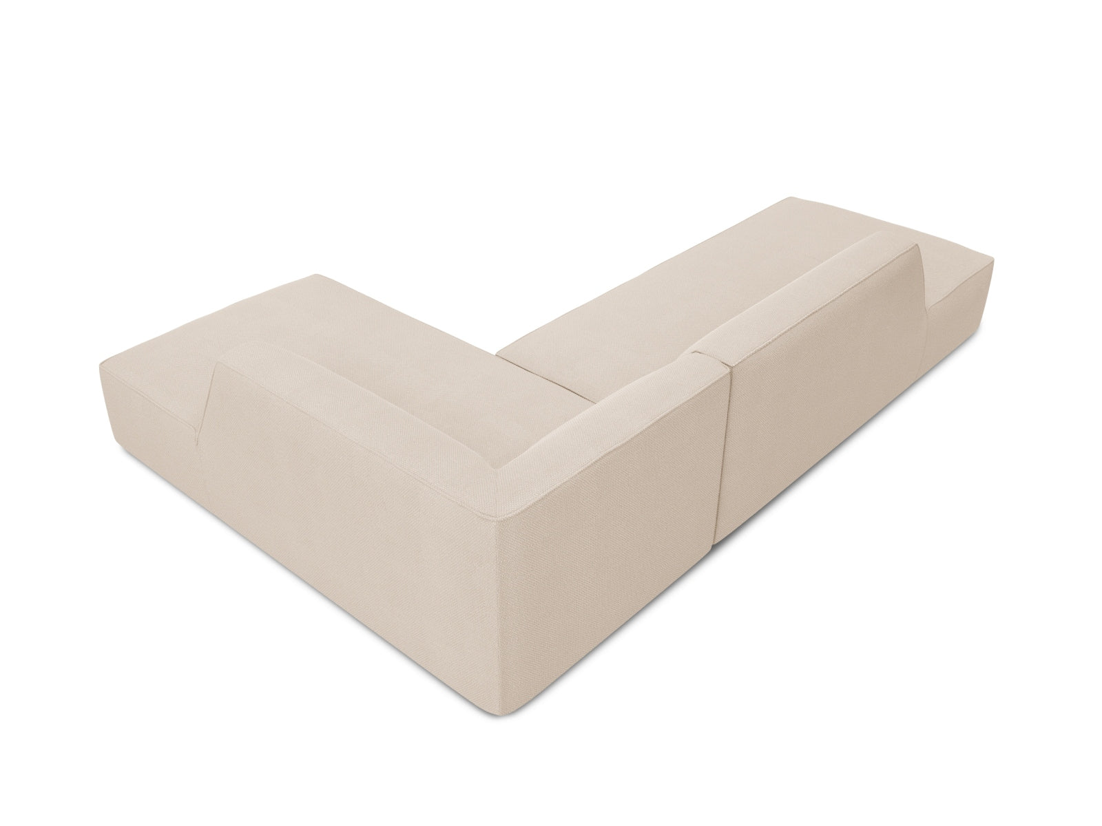 Entdecken Sie das Ruby Ecksofa rechts 4 Sitzer von Micadoni – ein stilvolles, modulares Möbelstück, das Komfort und Flexibilität für Ihr Wohnzimmer bietet.