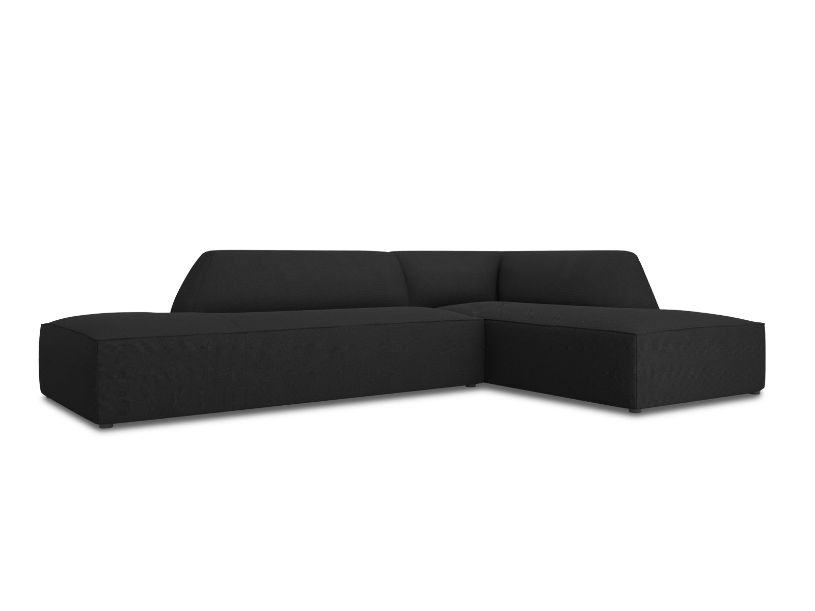 Elegantes Ruby Ecksofa mit offener rechter Seite, 4-Sitzer, ideal für stilvolle Wohnräume und entspannte Stunden mit Freunden.