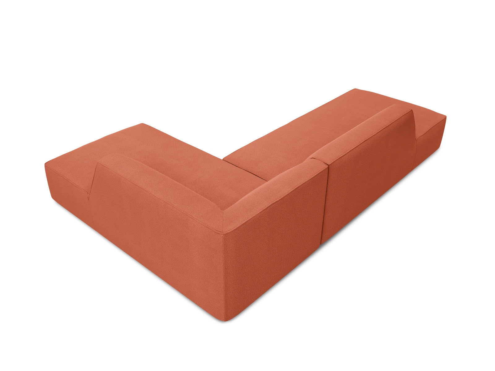 Elegantes Ruby Ecksofa mit offener rechter Seite, 4-Sitzer, ideal für entspannte Stunden und geschmackvolle Wohnräume.