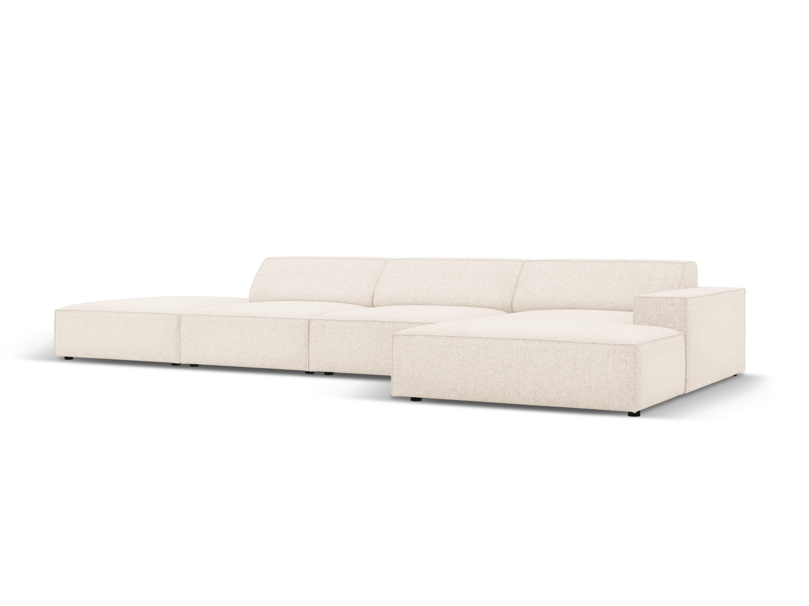 Entdecken Sie das stilvolle Jodie Ecksofa von Micadoni – ein 5-Sitzer in modernem Design, ideal für Ihr Wohnzimmer. Komfort und Eleganz vereint!