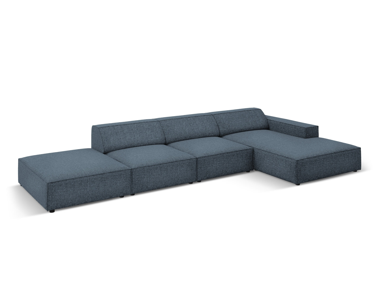 Erleben Sie das Jodie Ecksofa rechts 5 Sitzer von Micadoni – ein modulares Sofa, das Stil, Komfort und Flexibilität für Ihr Wohnzimmer vereint.