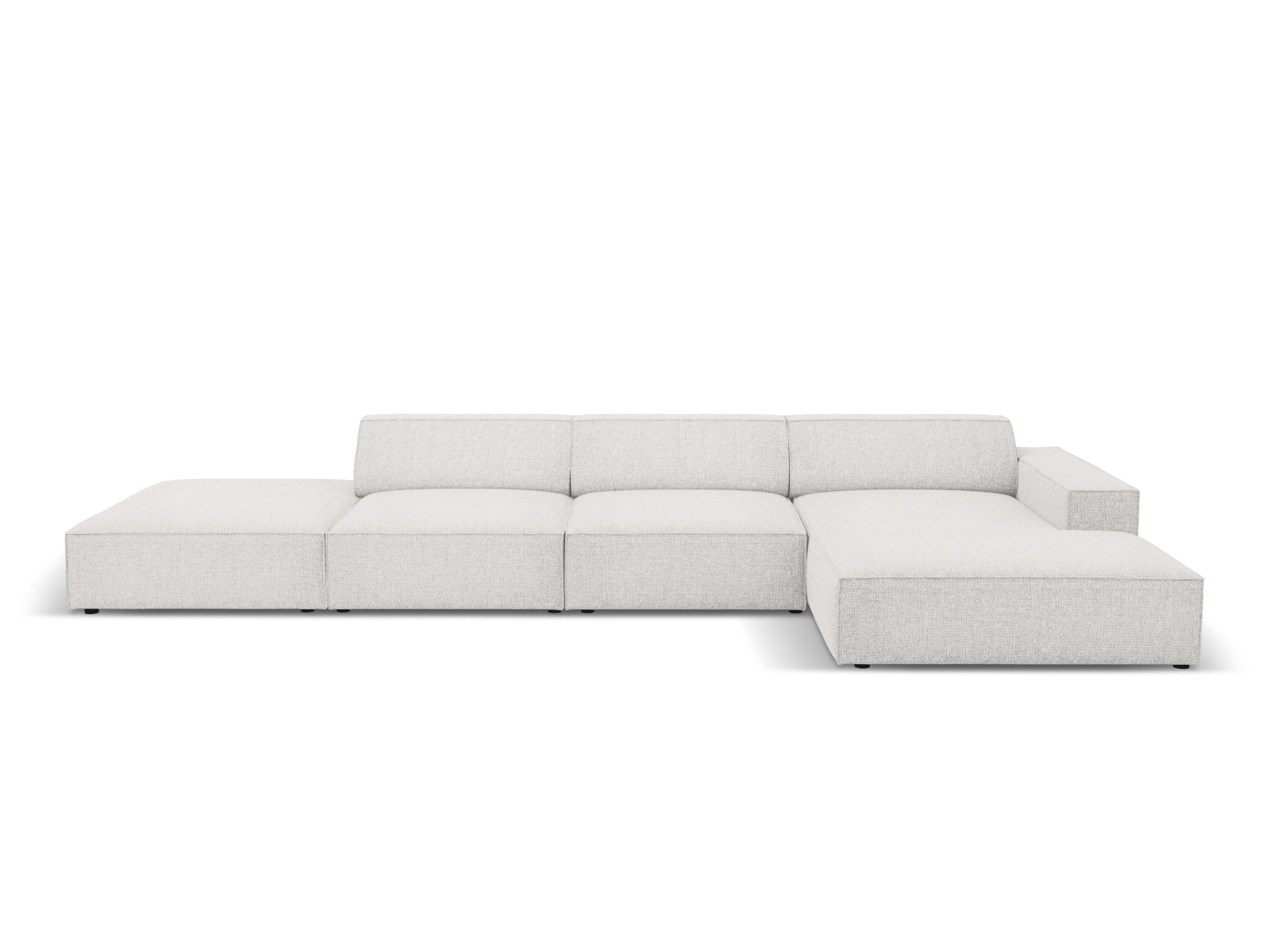 Jodie Modulares Ecksofa rechts 5 Sitzer in Light Grey präsentiert im Onlineshop von KAQTU Design AG. Ecksofa rechts ist von Micadoni