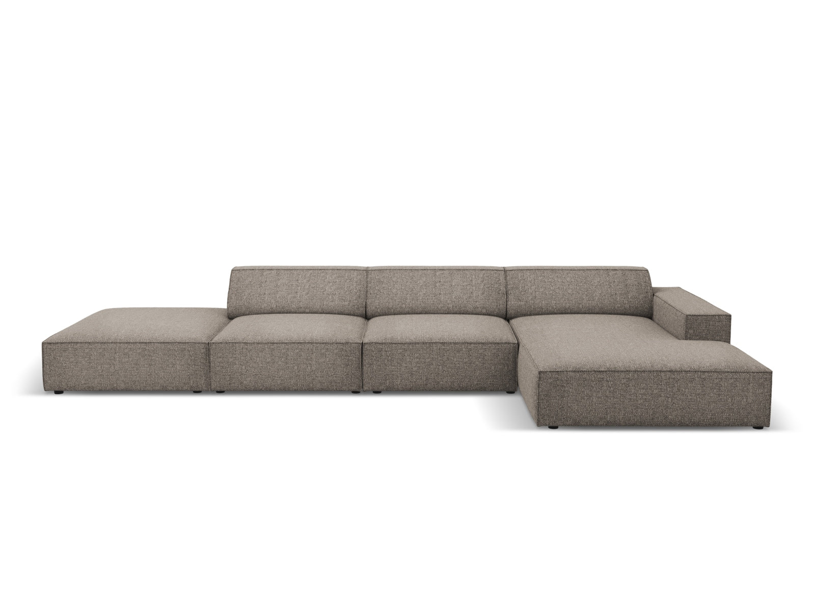 Jodie Modulares Ecksofa rechts 5 Sitzer in Grey präsentiert im Onlineshop von KAQTU Design AG. Ecksofa rechts ist von Micadoni