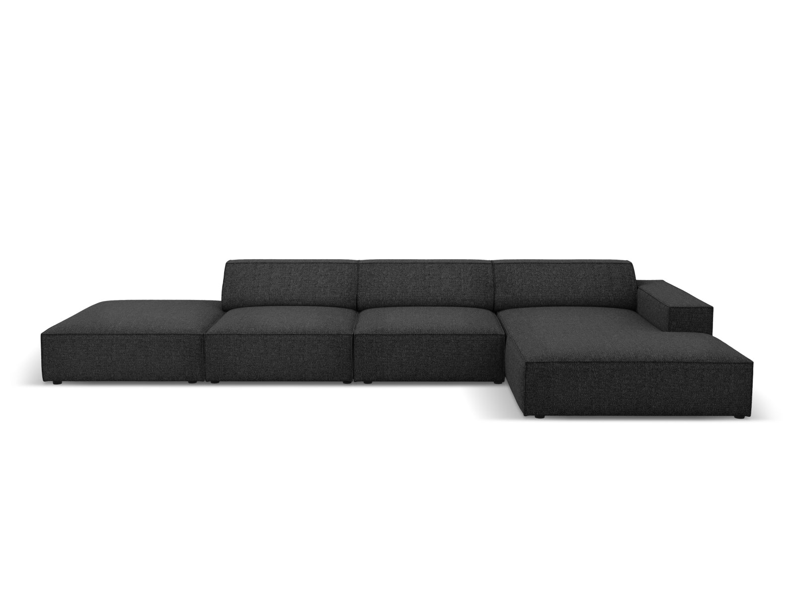 Jodie Modulares Ecksofa rechts 5 Sitzer in Black präsentiert im Onlineshop von KAQTU Design AG. Ecksofa rechts ist von Micadoni