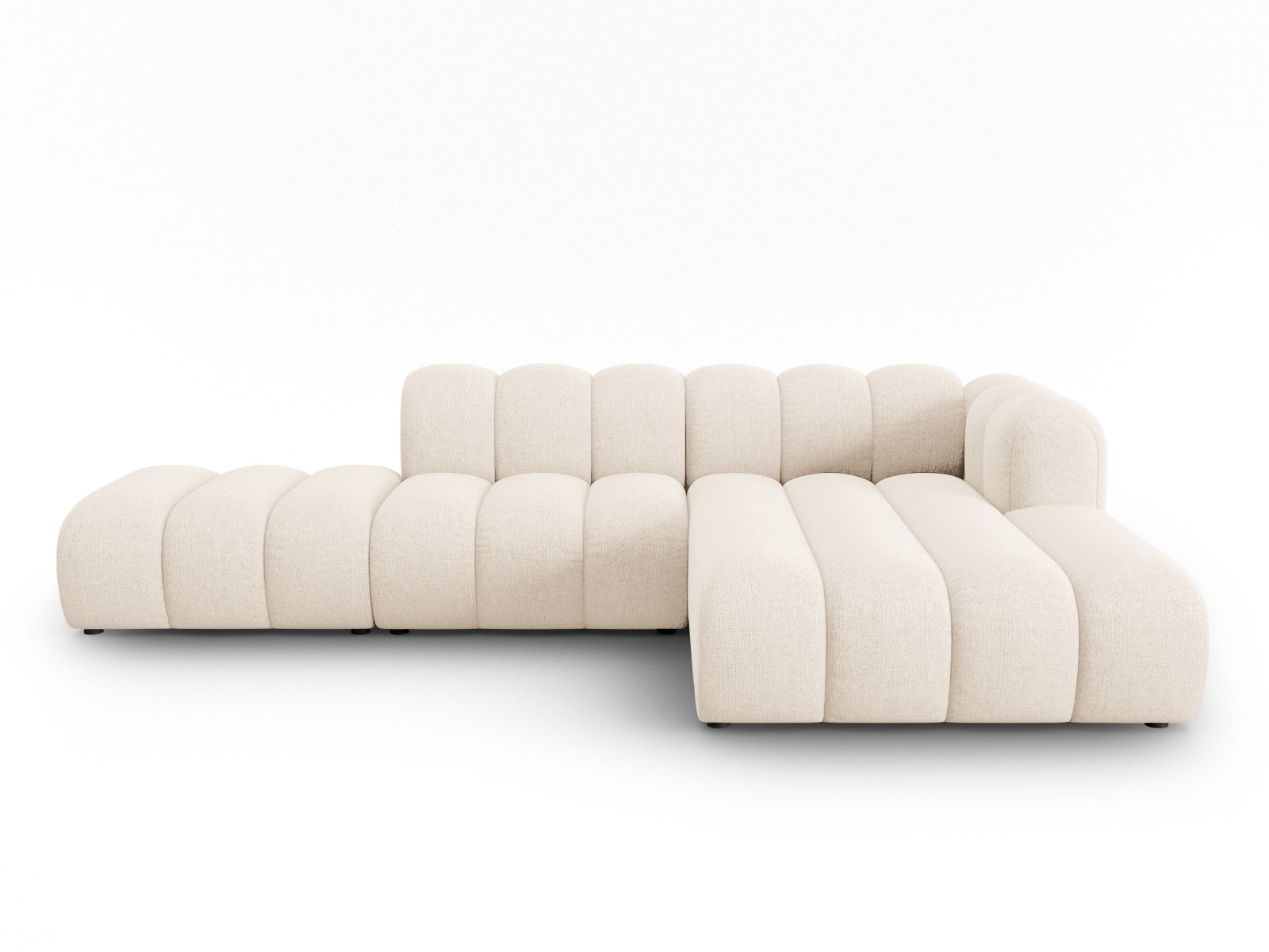 Lupine Modulares Ecksofa open rechts 5 Sitzer in Light Beige präsentiert im Onlineshop von KAQTU Design AG. L-Sofa rechts ist von Micadoni