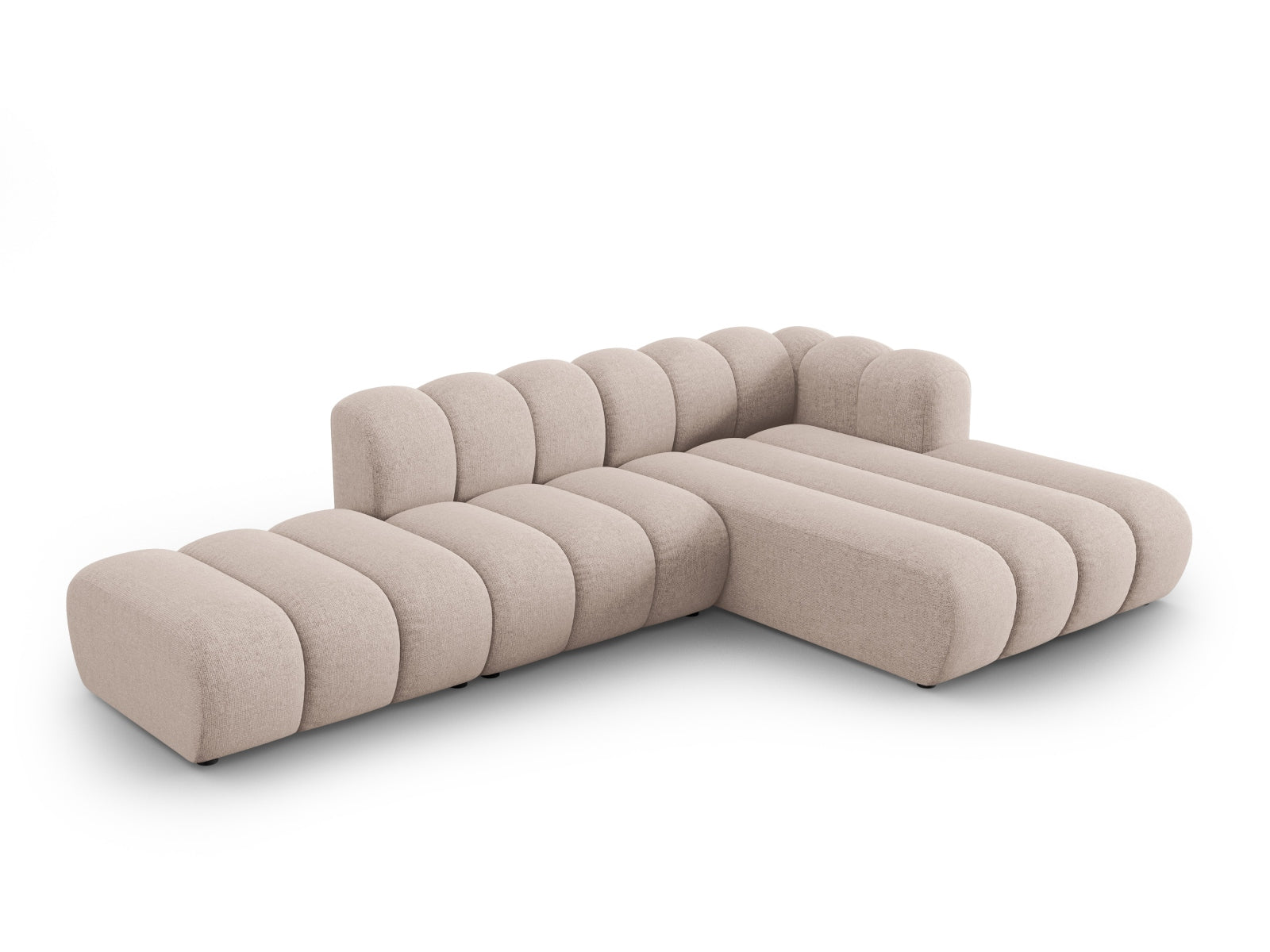 Erleben Sie das Lupine Ecksofa open rechts von Micadoni – ein modulares 5-Sitzer Sofa, das modernes Design und höchsten Komfort für Ihr Zuhause bietet.