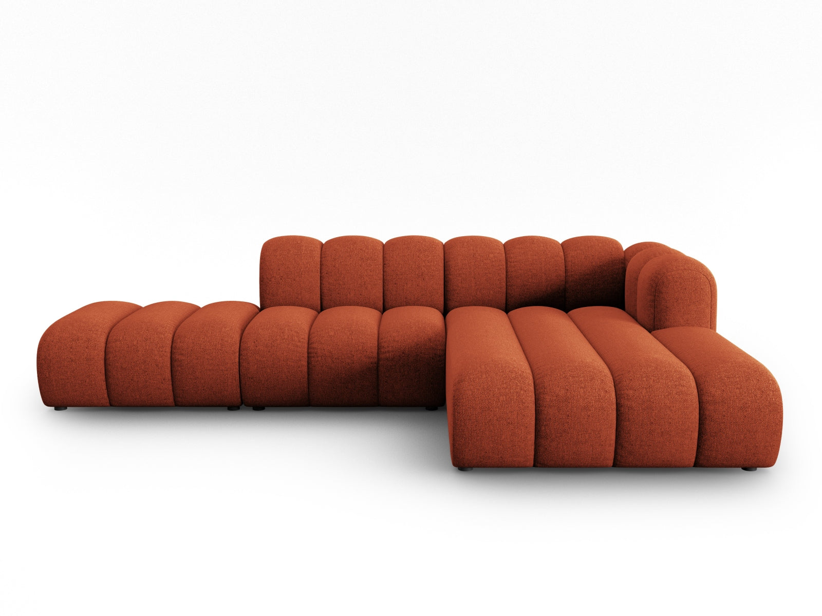 Lupine Modulares Ecksofa open rechts 5 Sitzer in Terracotta präsentiert im Onlineshop von KAQTU Design AG. L-Sofa rechts ist von Micadoni