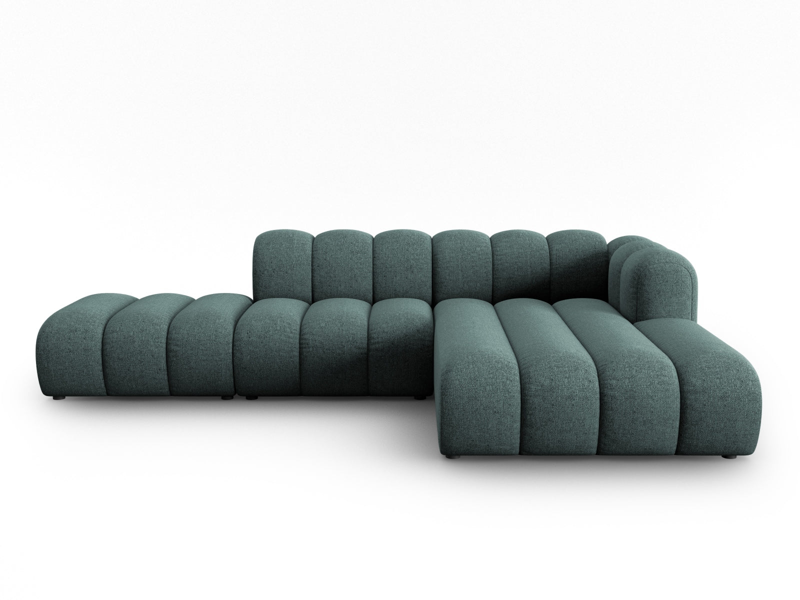 Lupine Modulares Ecksofa open rechts 5 Sitzer in Petrol präsentiert im Onlineshop von KAQTU Design AG. L-Sofa rechts ist von Micadoni