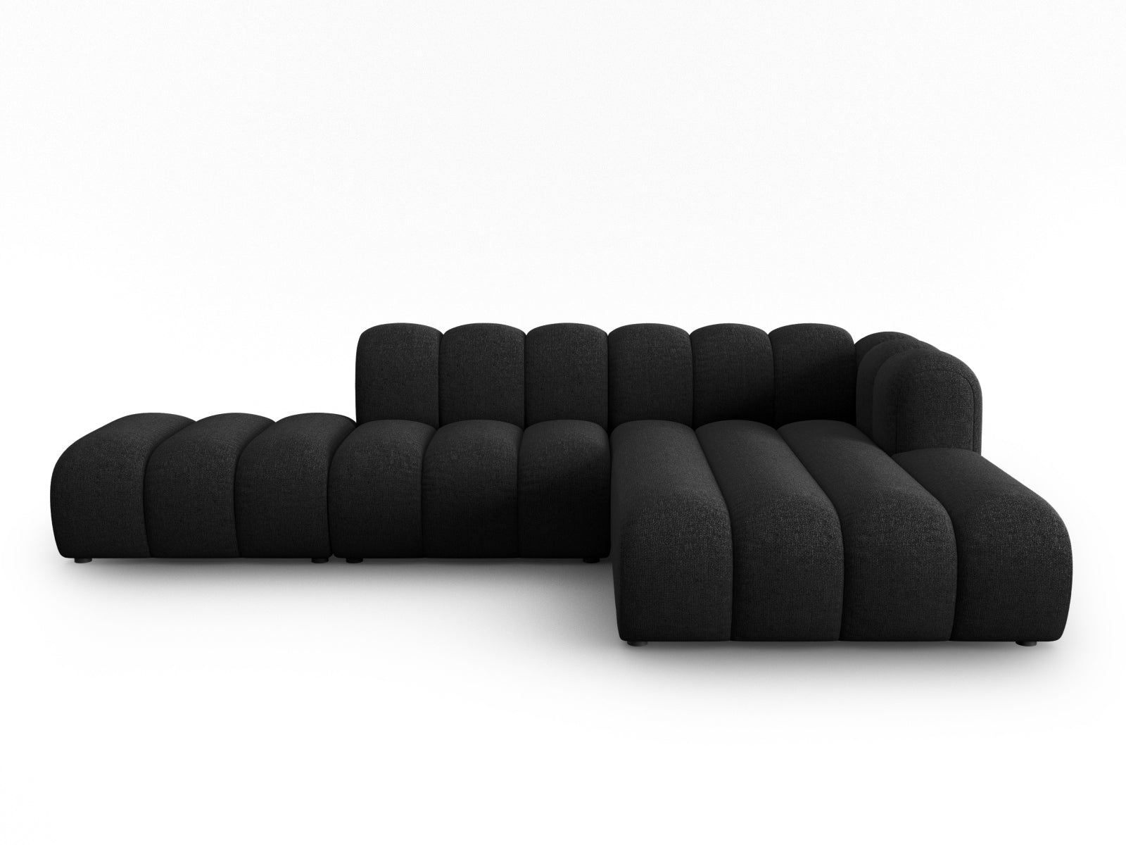 Lupine Modulares Ecksofa open rechts 5 Sitzer in Black präsentiert im Onlineshop von KAQTU Design AG. L-Sofa rechts ist von Micadoni