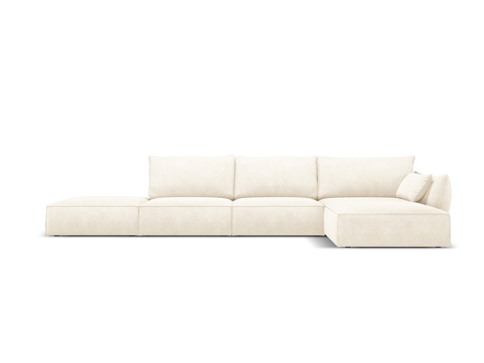 Kaelle Ecksofa rechts 5 Sitzer in Light Beige-Over The Horizon präsentiert im Onlineshop von KAQTU Design AG. Bettsofa rechts ist von Micadoni