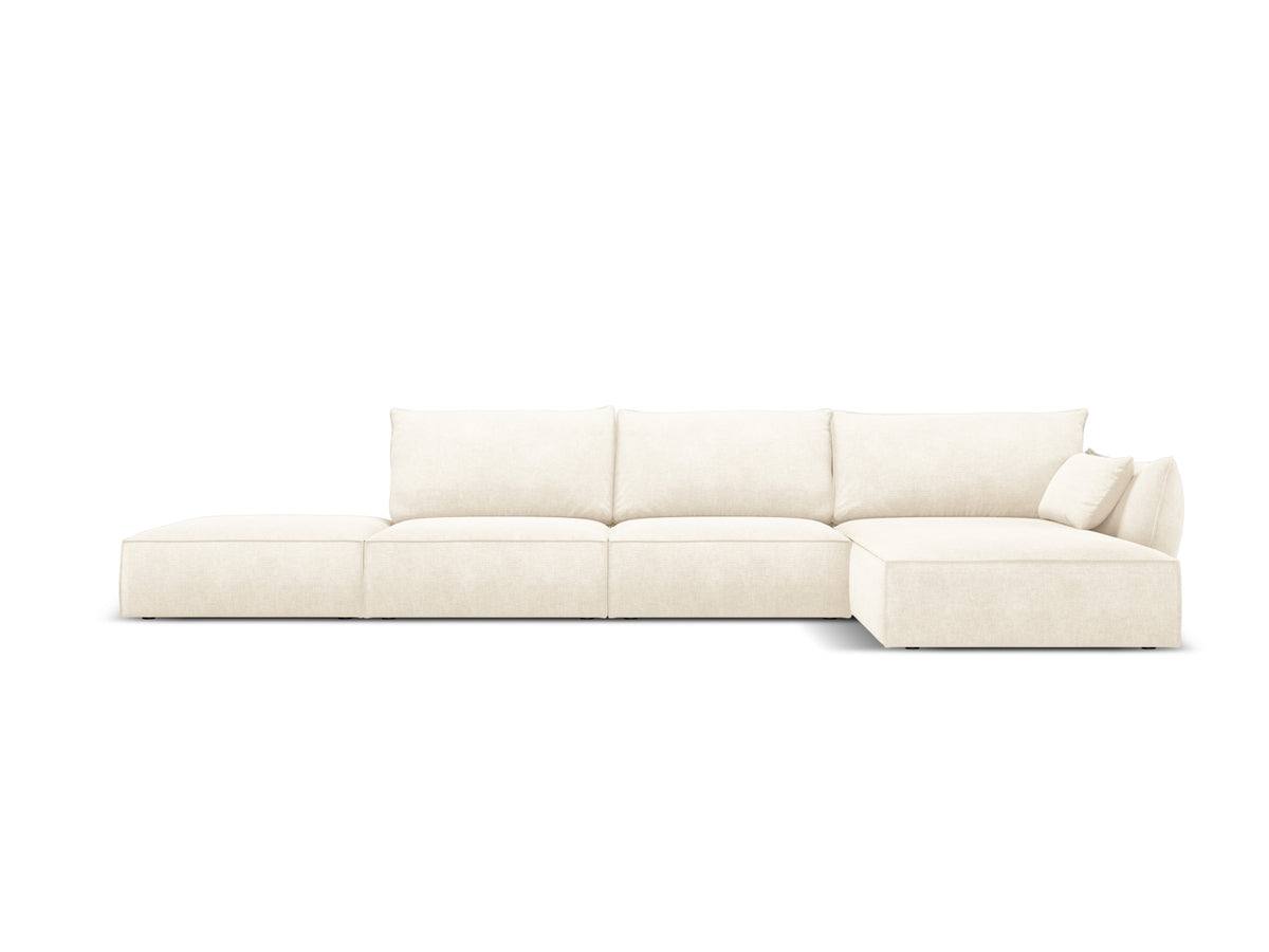 Kaelle Ecksofa rechts 5 Sitzer in Light Beige-Over The Horizon präsentiert im Onlineshop von KAQTU Design AG. Bettsofa rechts ist von Micadoni