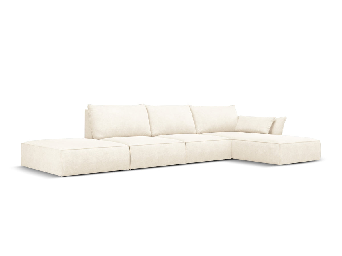 Kaelle Ecksofa rechts 5 Sitzer in Light Beige-Over The Horizon präsentiert im Onlineshop von KAQTU Design AG. Bettsofa rechts ist von Micadoni