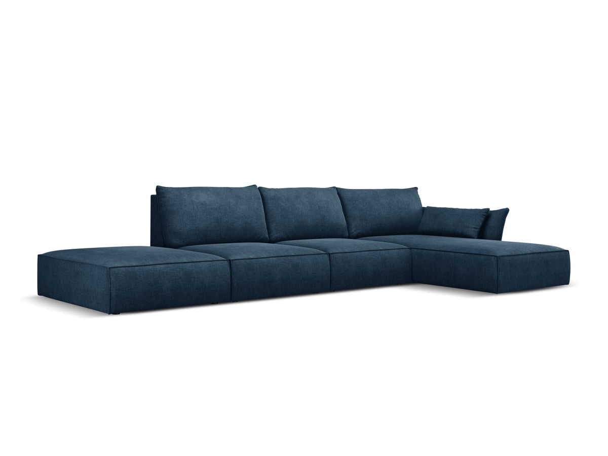 Kaelle Ecksofa rechts 5 Sitzer in Royal Blue-Over The Horizon präsentiert im Onlineshop von KAQTU Design AG. Bettsofa rechts ist von Micadoni