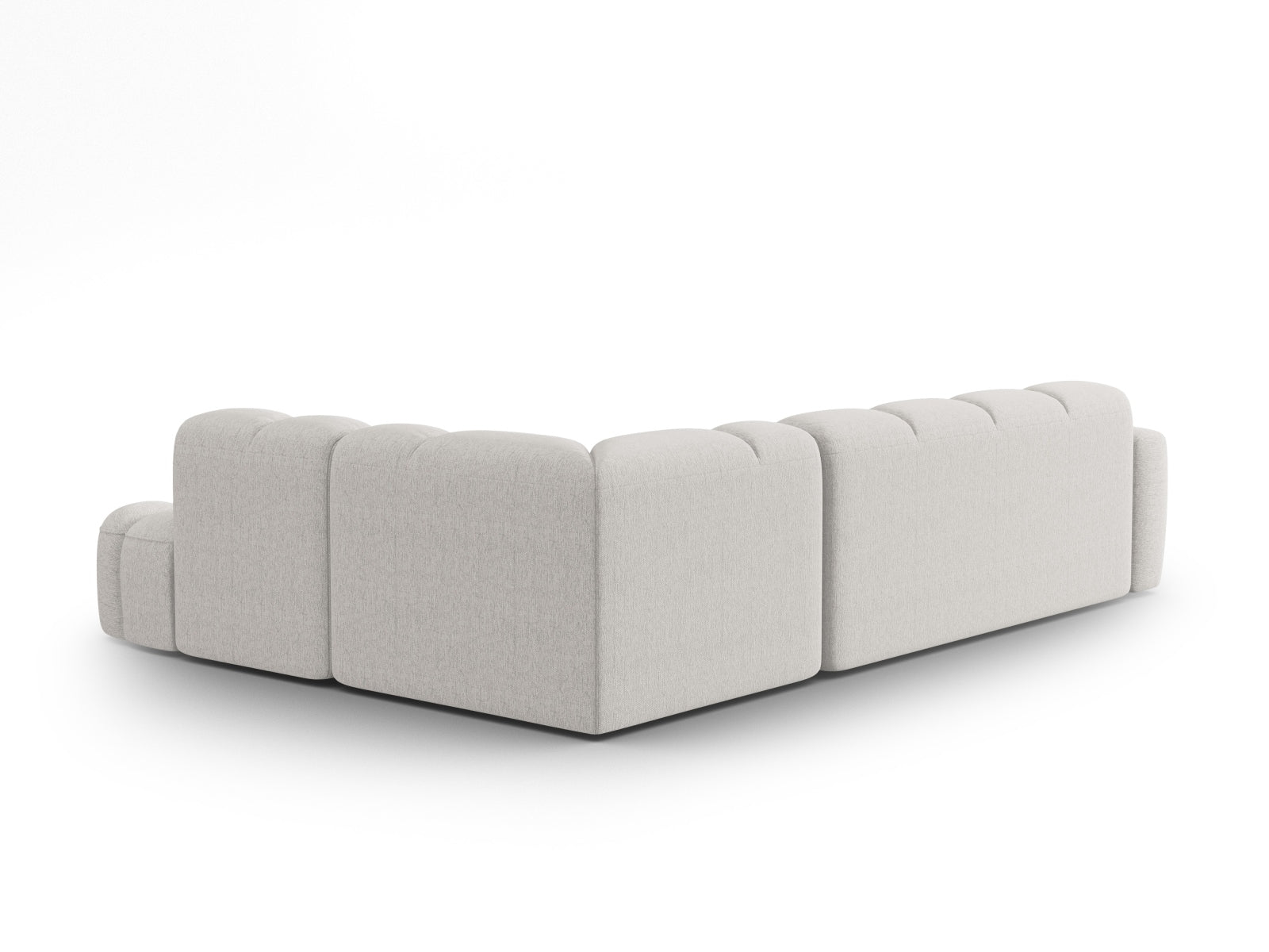 Entdecken Sie das elegante Lisa Ecksofa rechts 5 Sitzer von Micadoni. Hochwertiger Velours, grosszügiger Platz und modernes Design für Ihr Wohnzimmer.