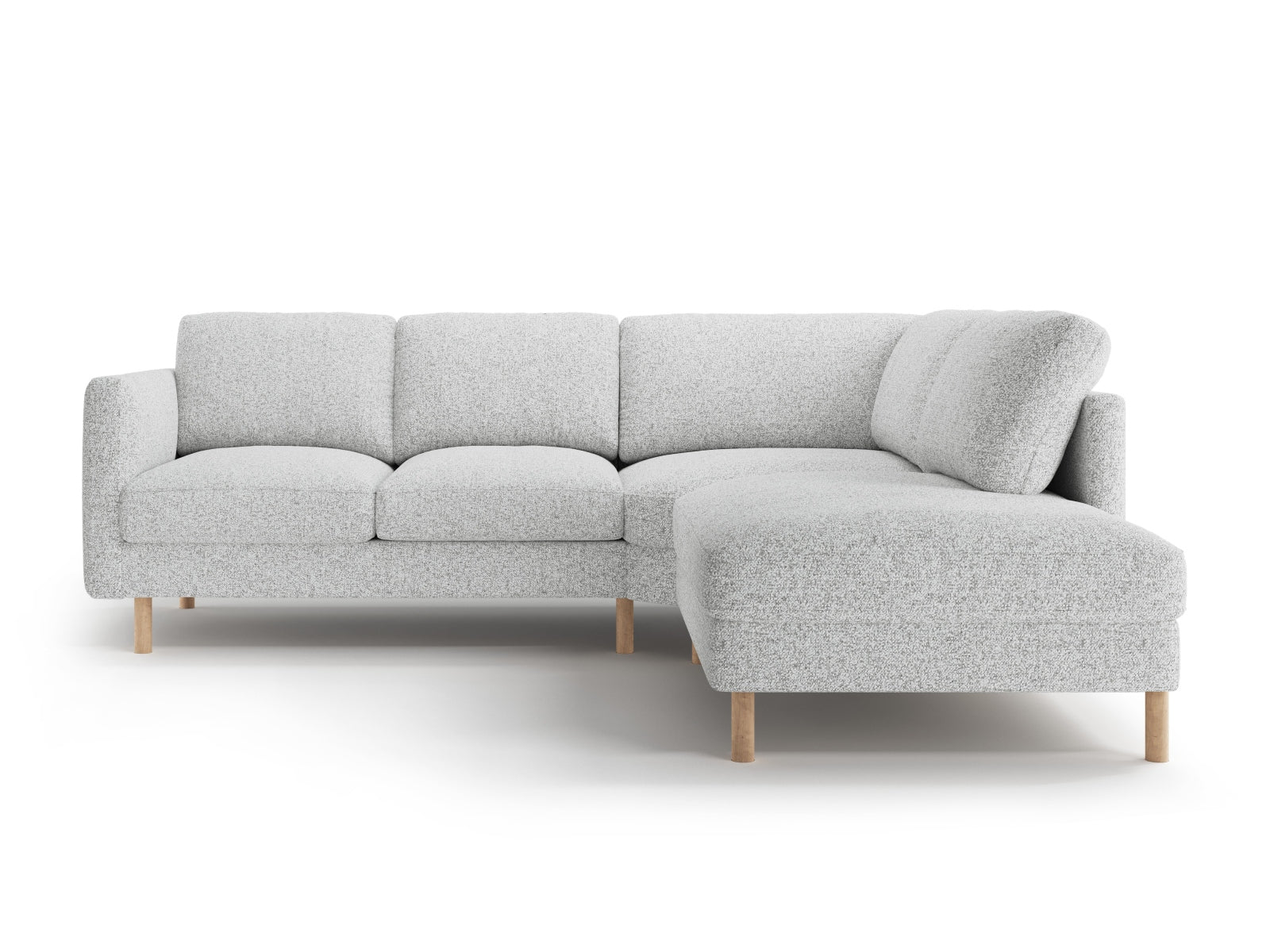 Erleben Sie das Eden Ecksofa rechts von Micadoni: Luxuriöses 4-Sitzer Sofa aus feinstem Velours, ideal für modernes Wohnen und höchsten Sitzkomfort.