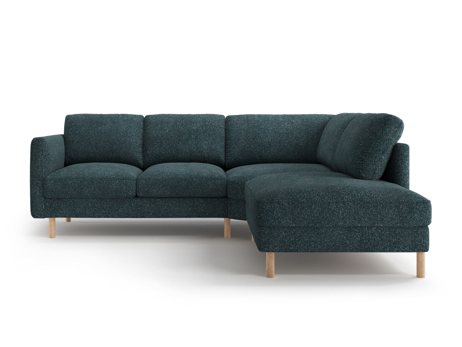 Entdecken Sie das Eden Ecksofa rechts von Micadoni: Elegantes 4-Sitzer Sofa aus hochwertigem Velours, perfekt für stilvolles Wohnen und maximalen Komfort.