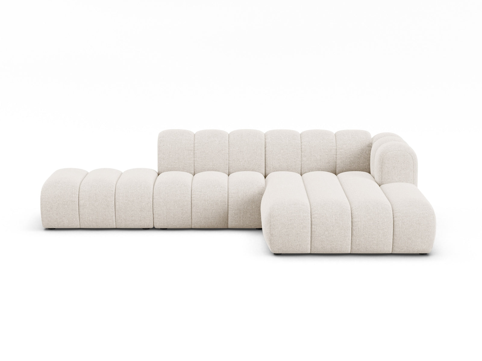 Lupine Modular Open Ecksofa rechts 5 Sitzer in Light Beige präsentiert im Onlineshop von KAQTU Design AG. Ecksofa rechts ist von Micadoni