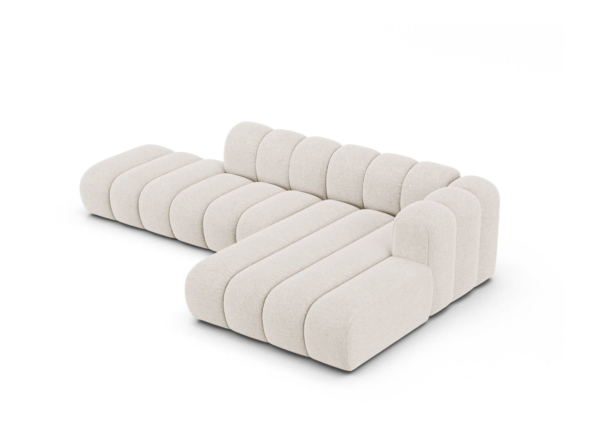 Lupine Modular Open Ecksofa rechts 5 Sitzer in Light Beige-Eden präsentiert im Onlineshop von KAQTU Design AG. L-Sofa rechts ist von Micadoni