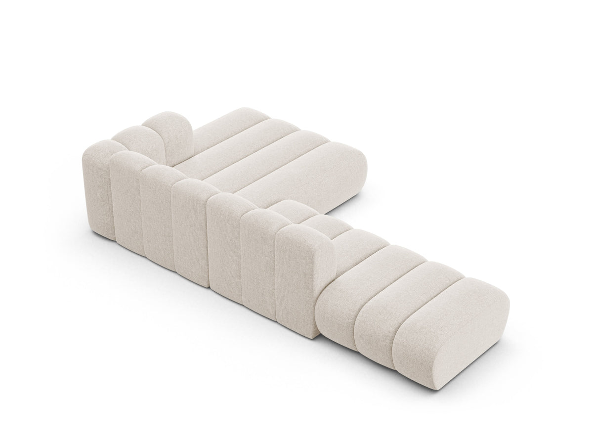 Lupine Modular Open Ecksofa rechts 5 Sitzer in Light Beige-Eden präsentiert im Onlineshop von KAQTU Design AG. L-Sofa rechts ist von Micadoni